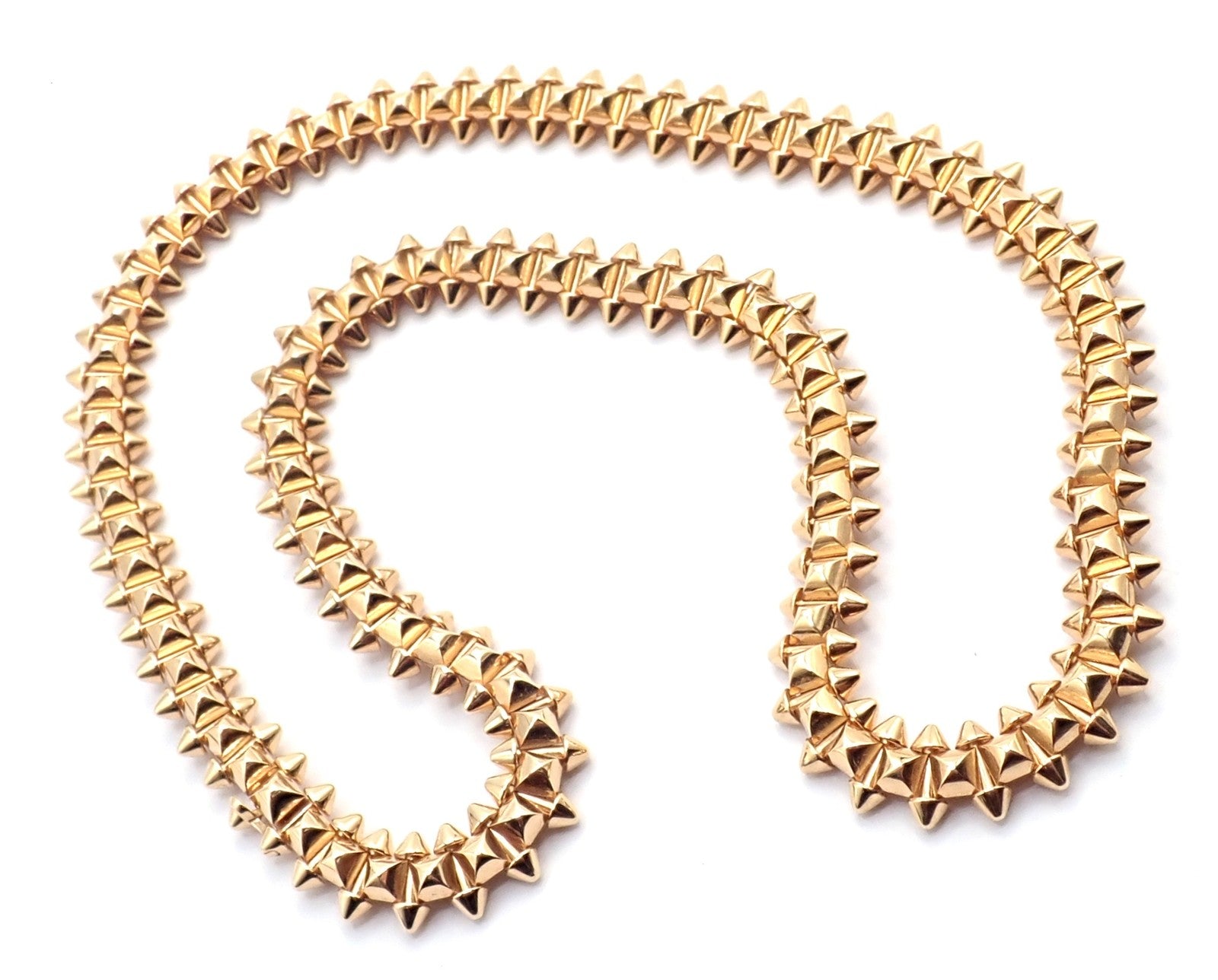 Authentic! Clash De Cartier 18k Rose Gold Necklace | Fortrove
