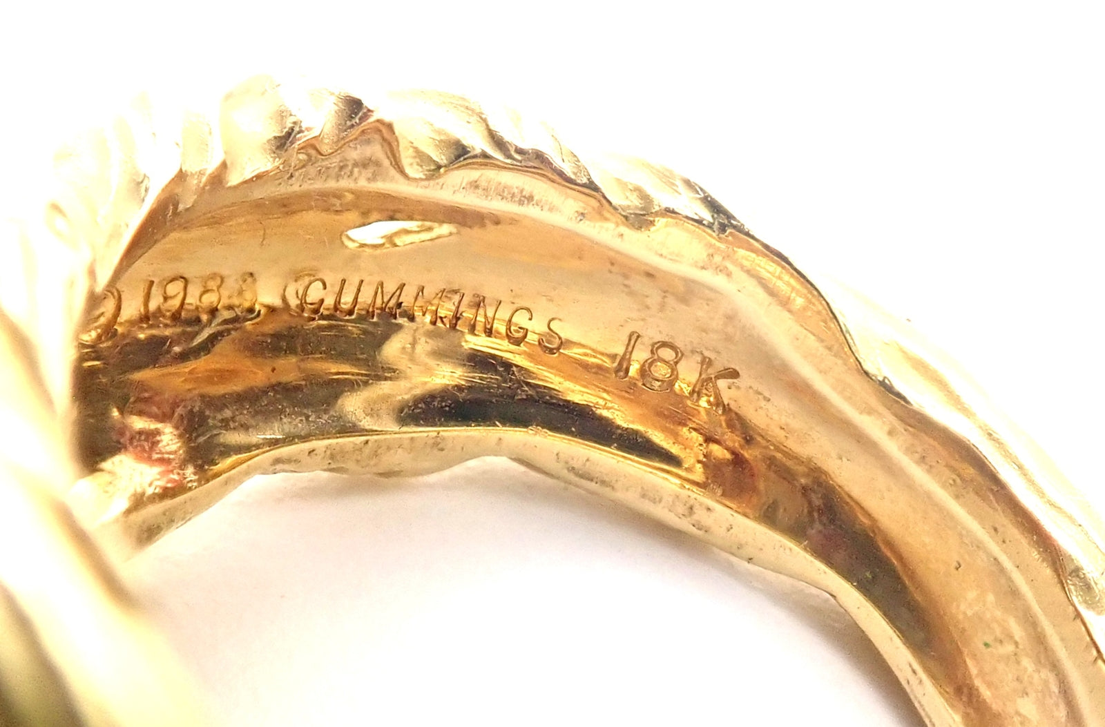 Angela Cummings Jewelry & Watches:Fine Jewelry:Rings Authentic! Angela Cummings 18k Yellow Gold Large Aquamarine Ring