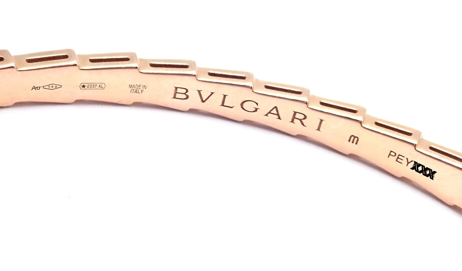 Bvlgari Jewelry & Watches:Fine Jewelry:Bracelets & Charms Authentic! Bulgari Bvlgari Serpenti Viper 18k Gold Diamond MOP Bangle Bracelet