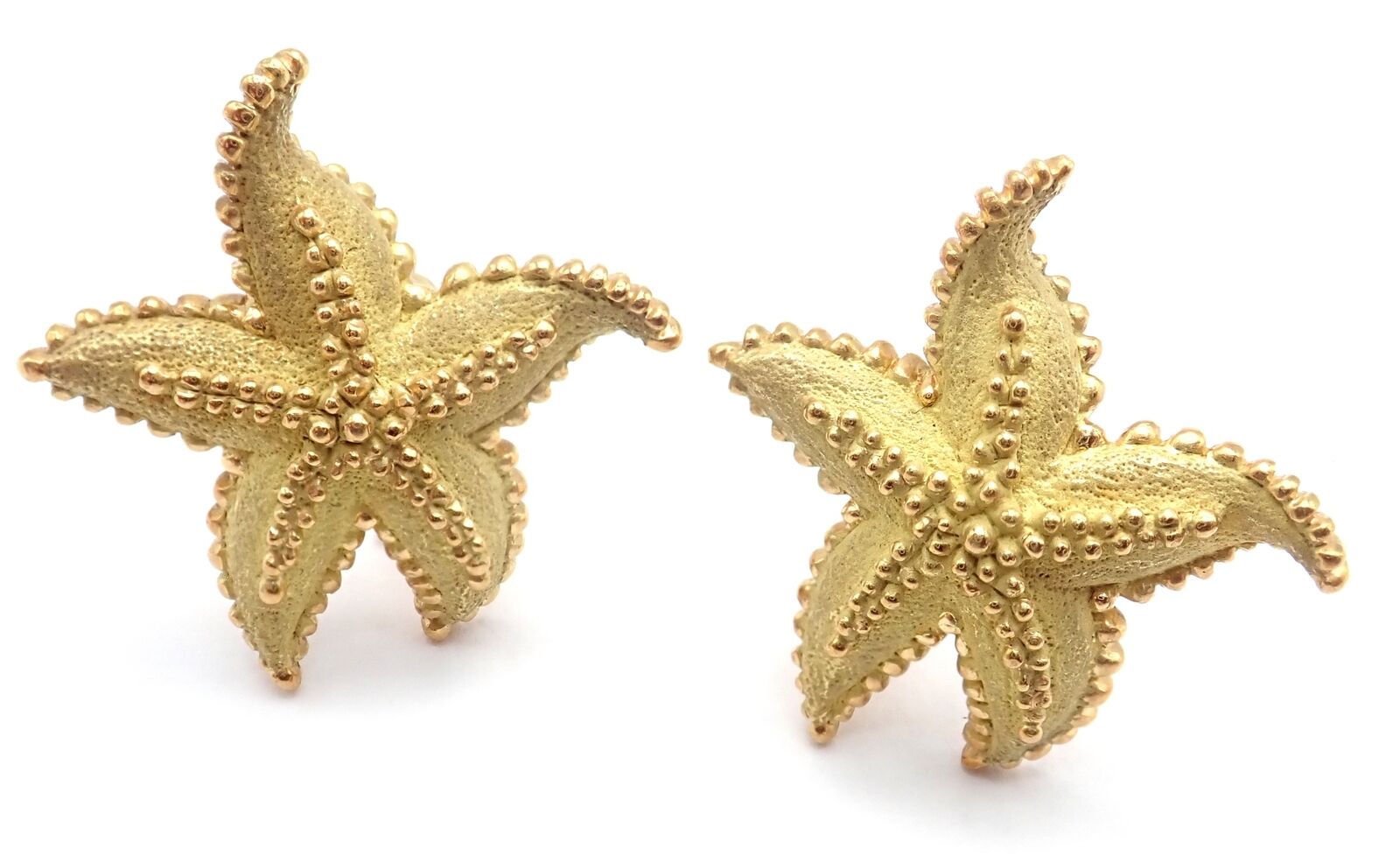 Tiffany & Co. Jewelry & Watches:Fine Jewelry:Earrings Authentic! Vintage Tiffany & Co Starfish 18k Yellow Gold Large Earrings