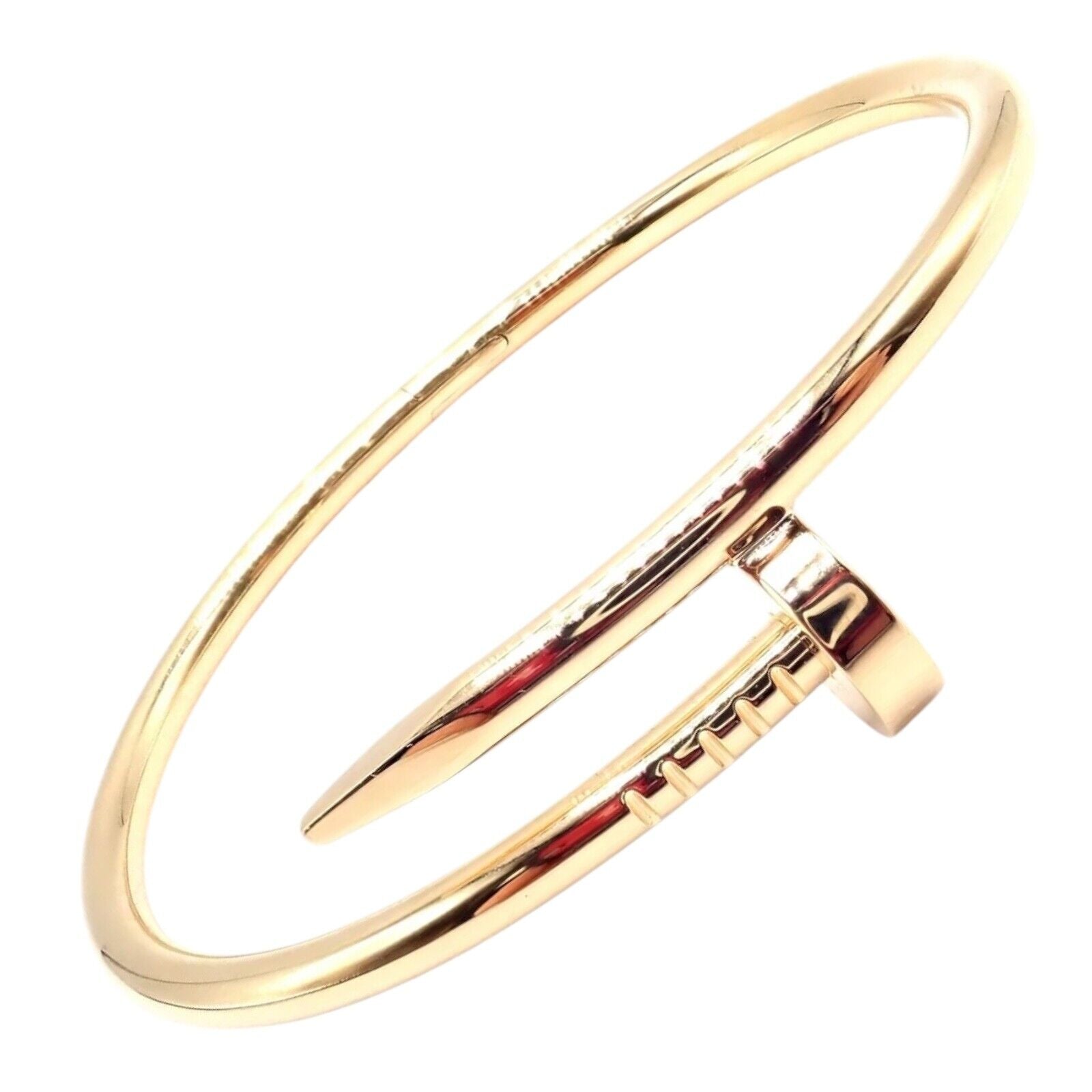 Cartier Juste un Clou Nail 18k Yellow Gold Bangle Bracelet Size 17 Paper | Fortrove