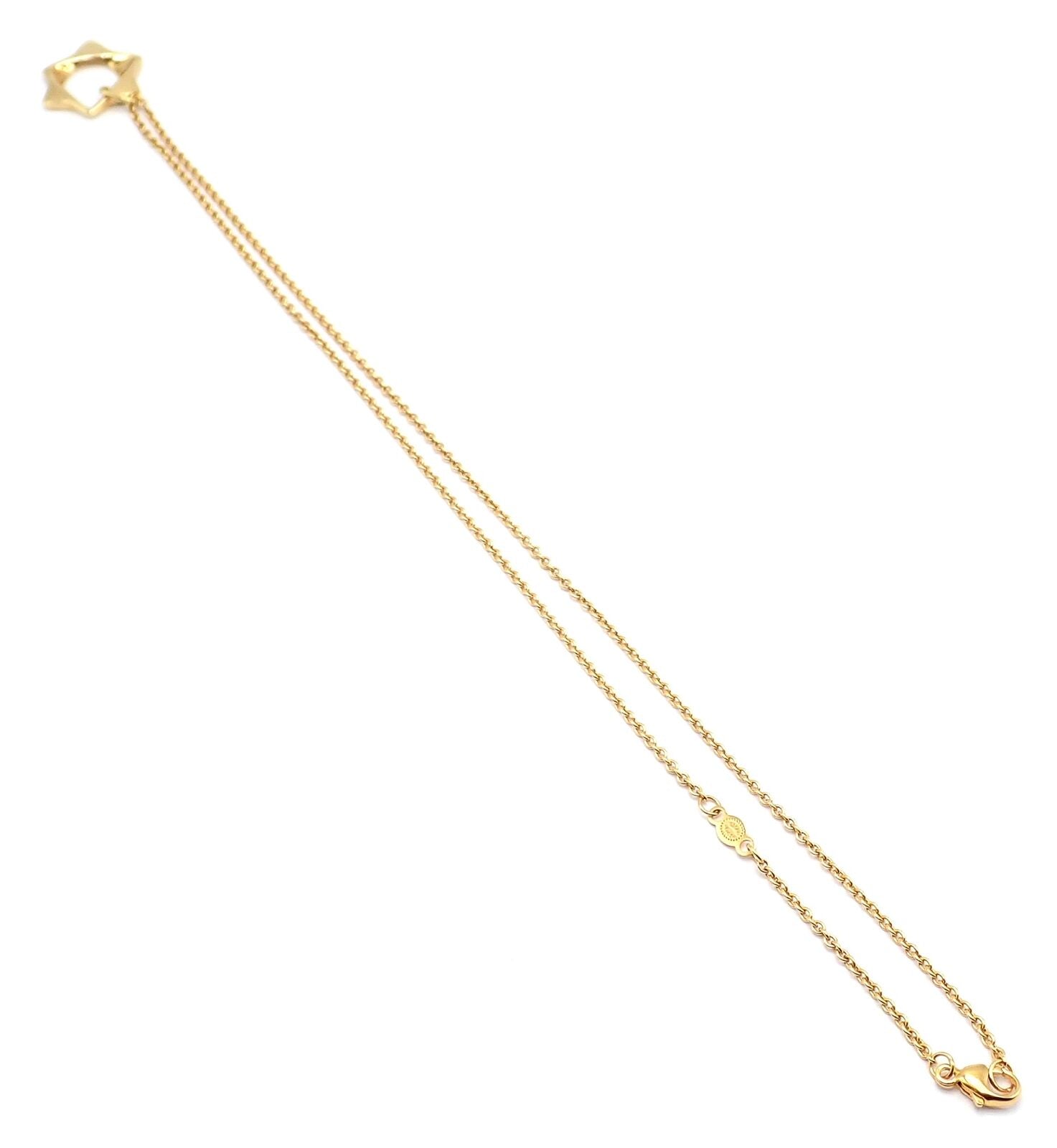 Jensen Georg Gold Yellow 18k Pendant David Of Star Authentic 