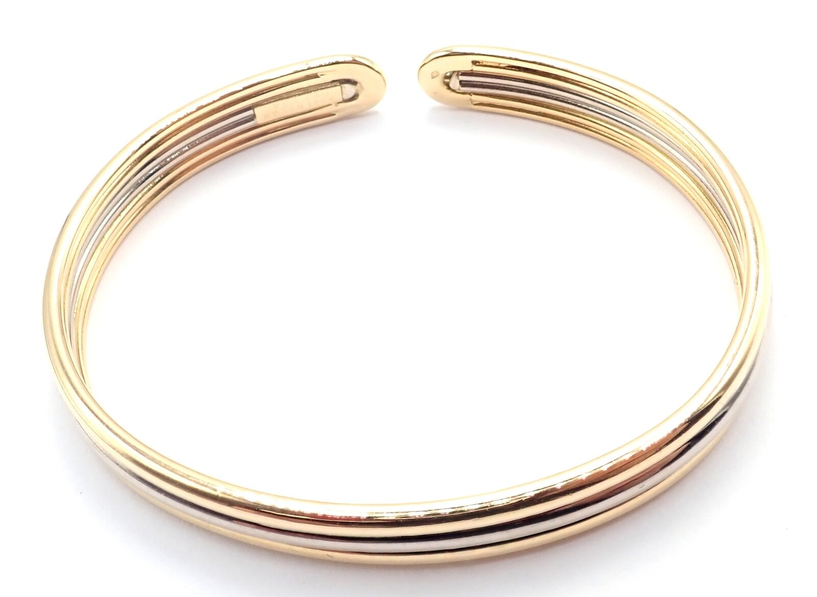 Van Cleef & Arpels Jewelry & Watches:Fine Jewelry:Bracelets & Charms Authentic! Van Cleef & Arpels 18k Yellow & White Gold Bangle Cuff Bracelet Paper