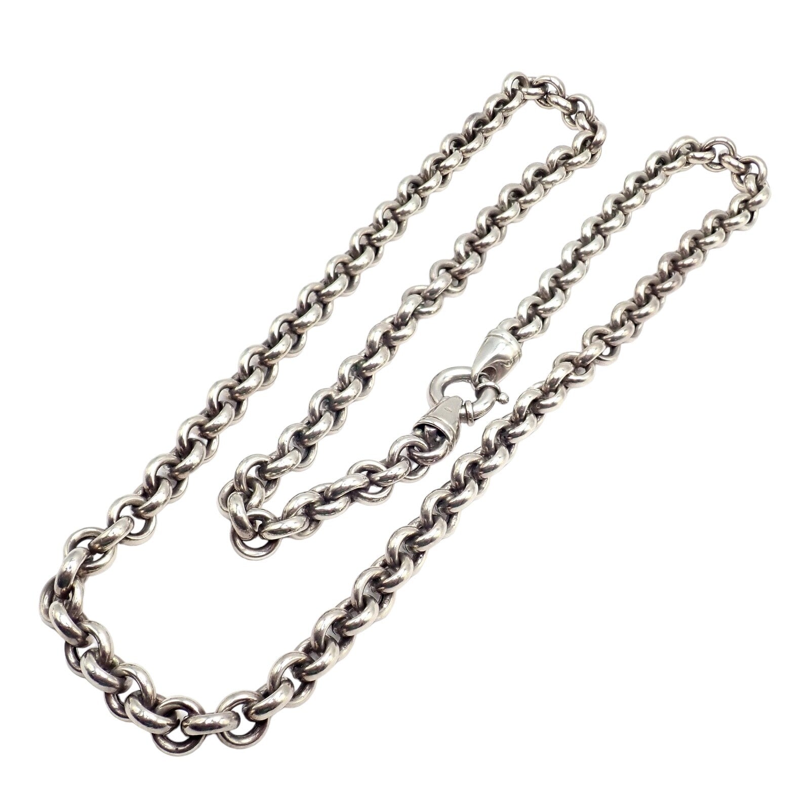 Tiffany & Co. Jewelry & Watches:Fine Jewelry:Necklaces & Pendants Authentic! Tiffany & Co Sterling Silver Circle Link Long 32" Chain Necklace