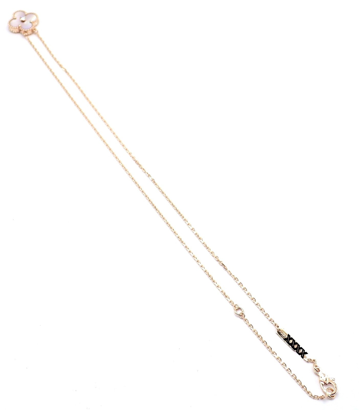 Van Cleef & Arpels Jewelry & Watches:Fine Jewelry:Necklaces & Pendants Van Cleef & Arpels Diamond 18k Vintage Alhambra Pink MOP Holiday 2025 Necklace