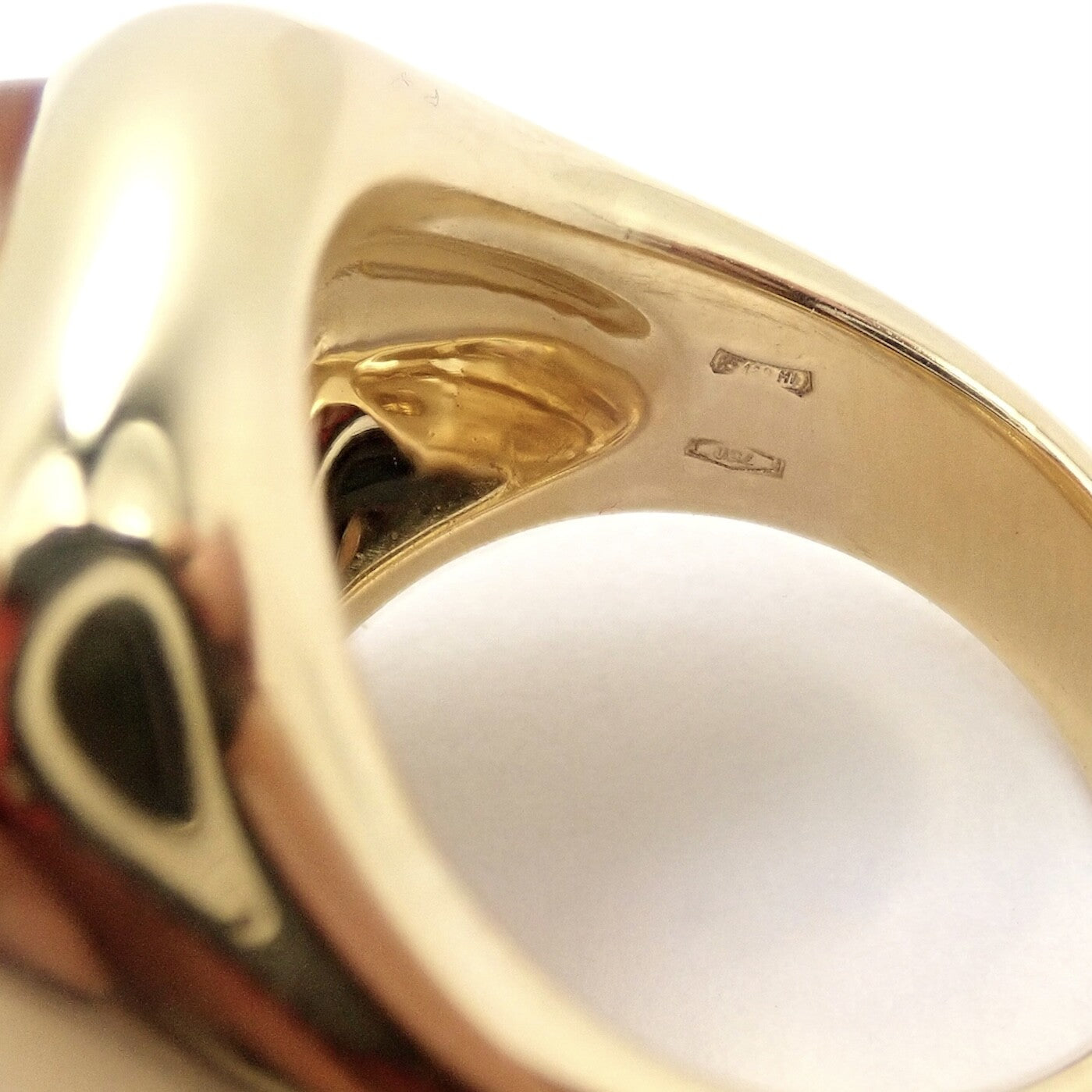 Rare! Authentic Pomellato 18k Yellow Gold Large 4 Citrine Ring Sz 6.5 | Fortrove
