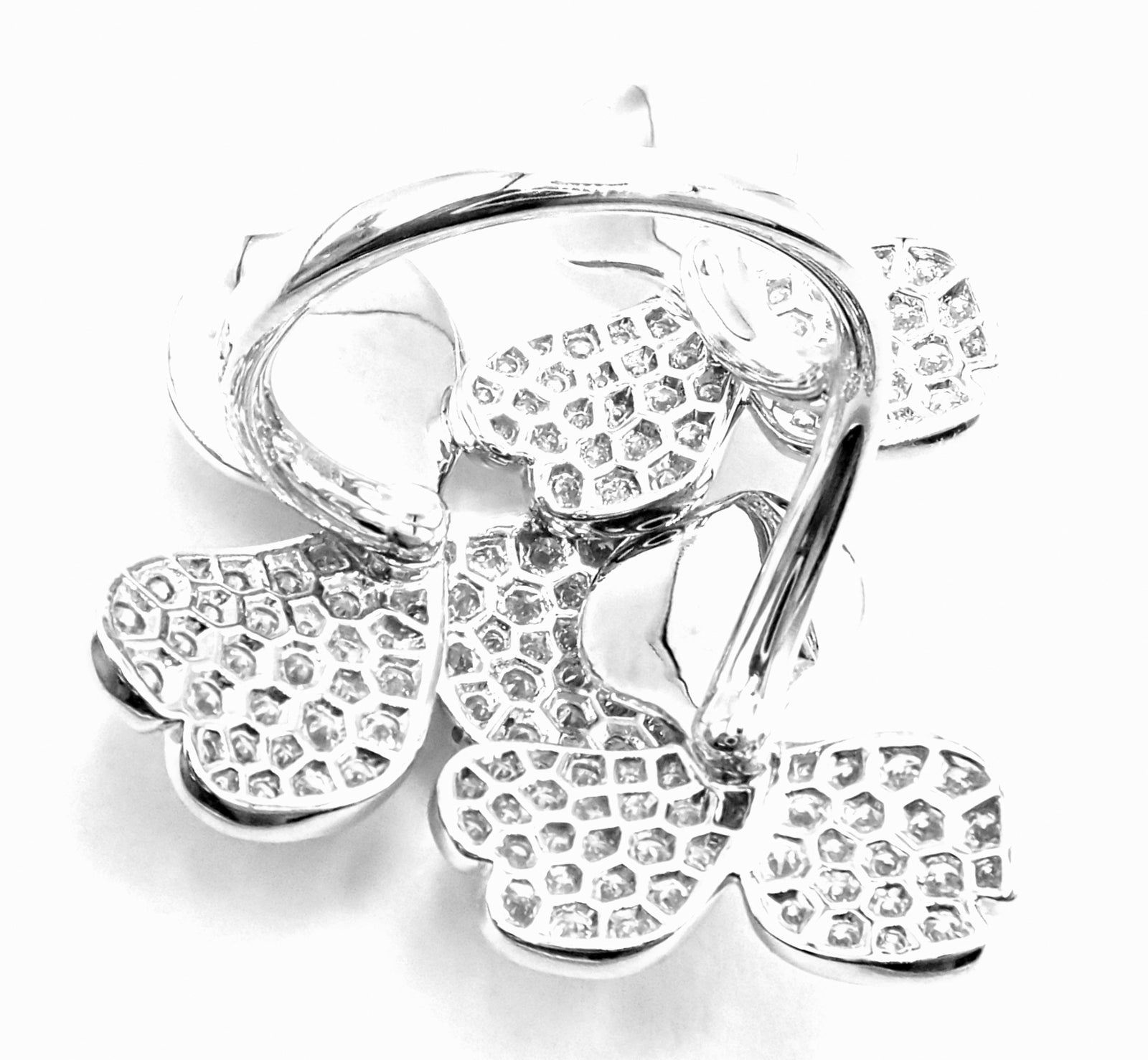 Authentic! Tiffany & Co Paper Flowers Platinum Diamond Large Ring | Fortrove