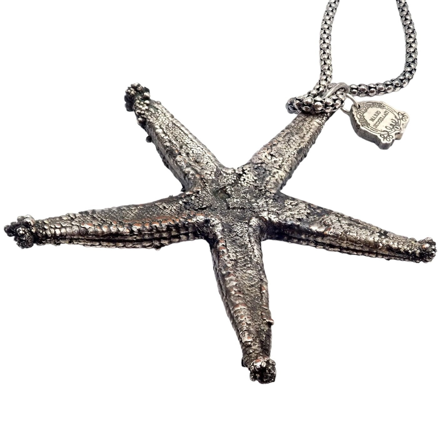 Buccellati Jewelry & Watches:Fine Jewelry:Necklaces & Pendants Rare! Vintage Mario Buccellati Silver Large Starfish Statement Necklace