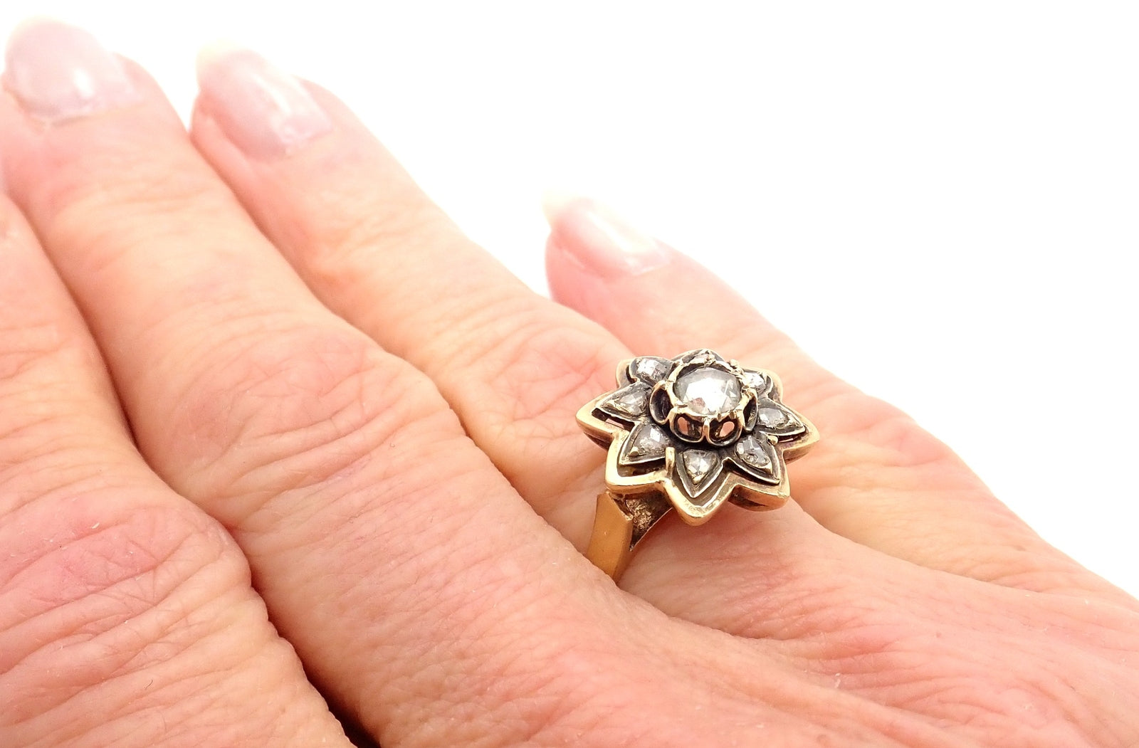 Authentic! Karl Faberge 18k Yellow Gold Diamond Ring | Fortrove