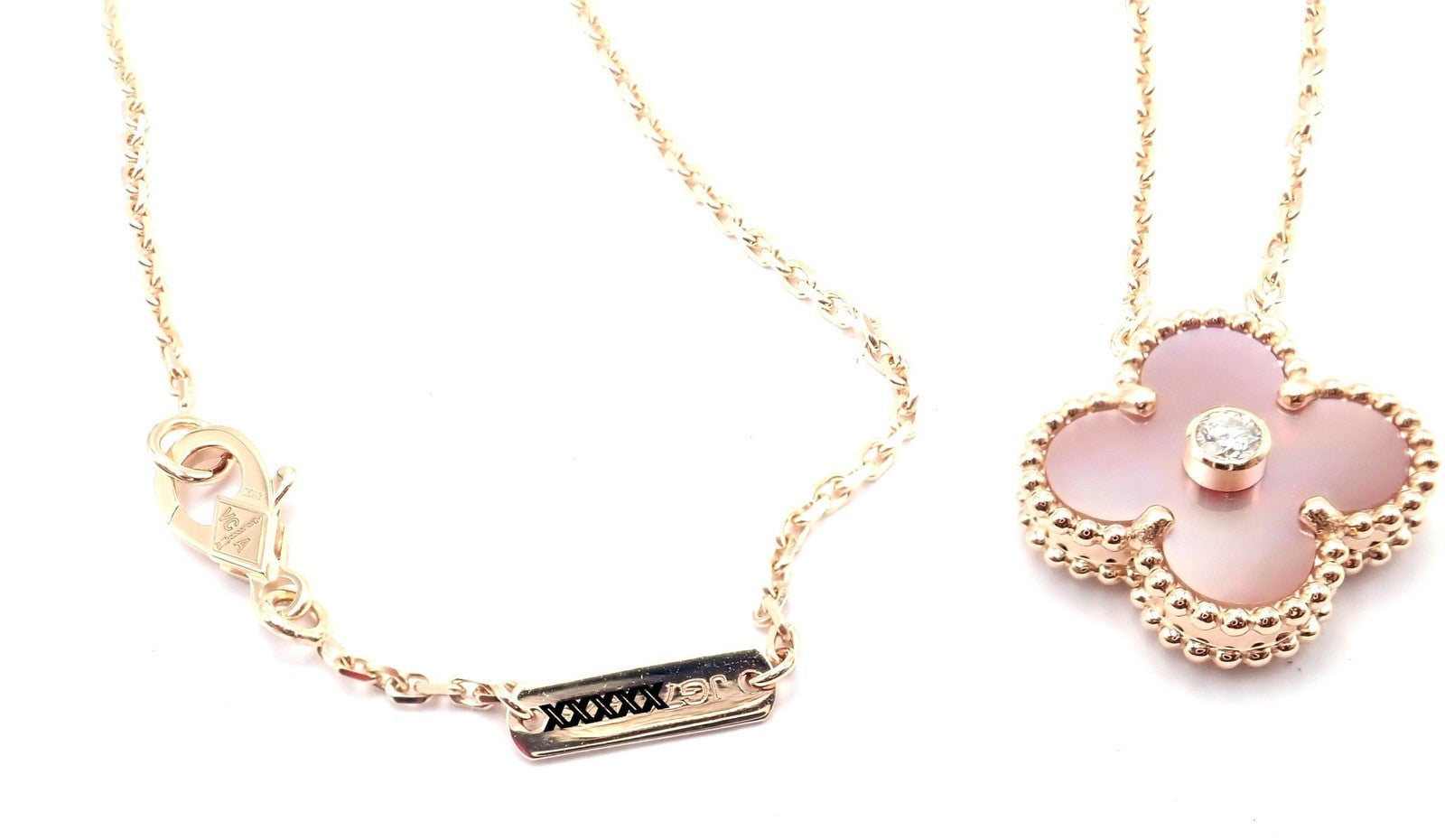 Van Cleef & Arpels Jewelry & Watches:Fine Jewelry:Necklaces & Pendants Van Cleef & Arpels Diamond 18k Vintage Alhambra Pink MOP Holiday 2025 Necklace