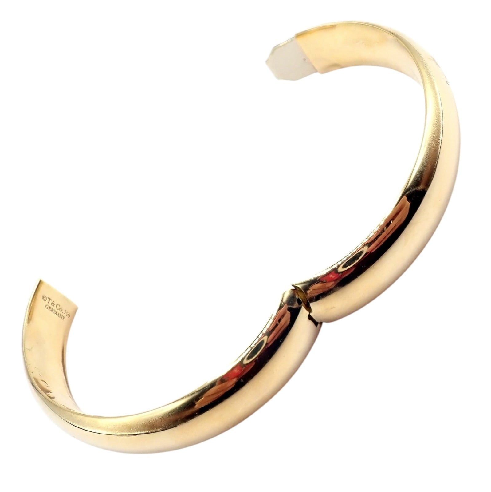 Tiffany & Co. Jewelry & Watches:Fine Jewelry:Bracelets & Charms Authentic! Tiffany & Co 18k Yellow Gold Bangle Signature Bracelet