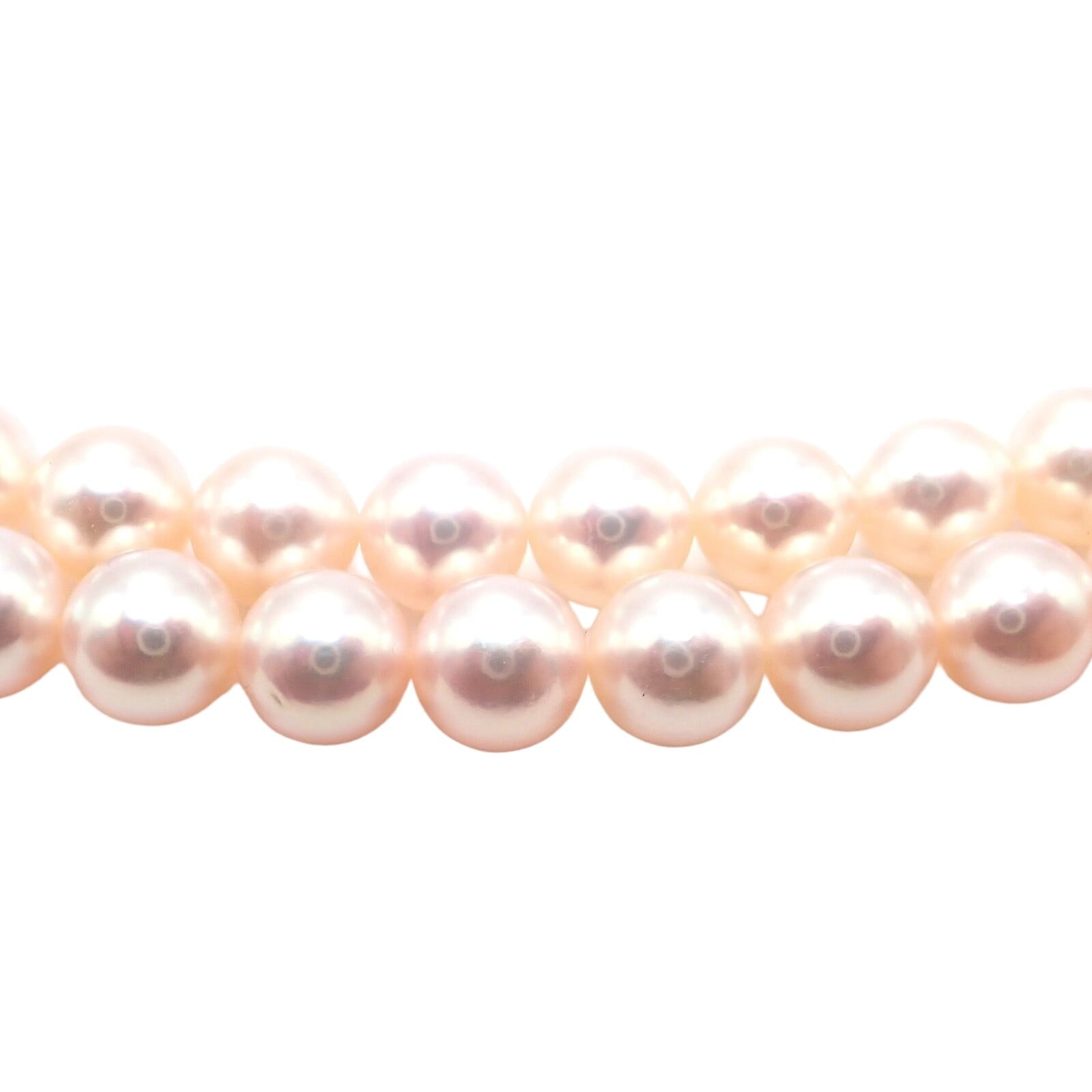 Mikimoto Jewelry & Watches:Fine Jewelry:Necklaces & Pendants Authentic! Mikimoto 18k Yellow Gold Diamond Double Strand 8mm Pearl Necklace