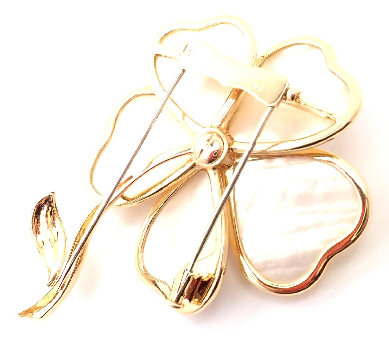 Van Cleef & Arpels Jewelry & Watches:Fine Jewelry:Brooches & Pins Van Cleef & Arpels Clématite 18k Yellow Gold Diamond Mother of Pearl Pin Brooch