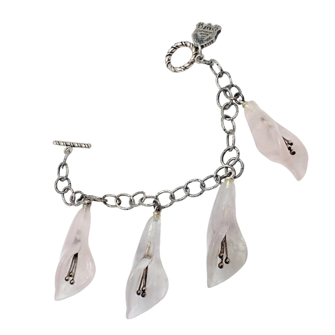 Rare! Vintage Mario Buccellati Silver Quartz Calla Lily Bracelet | Fortrove