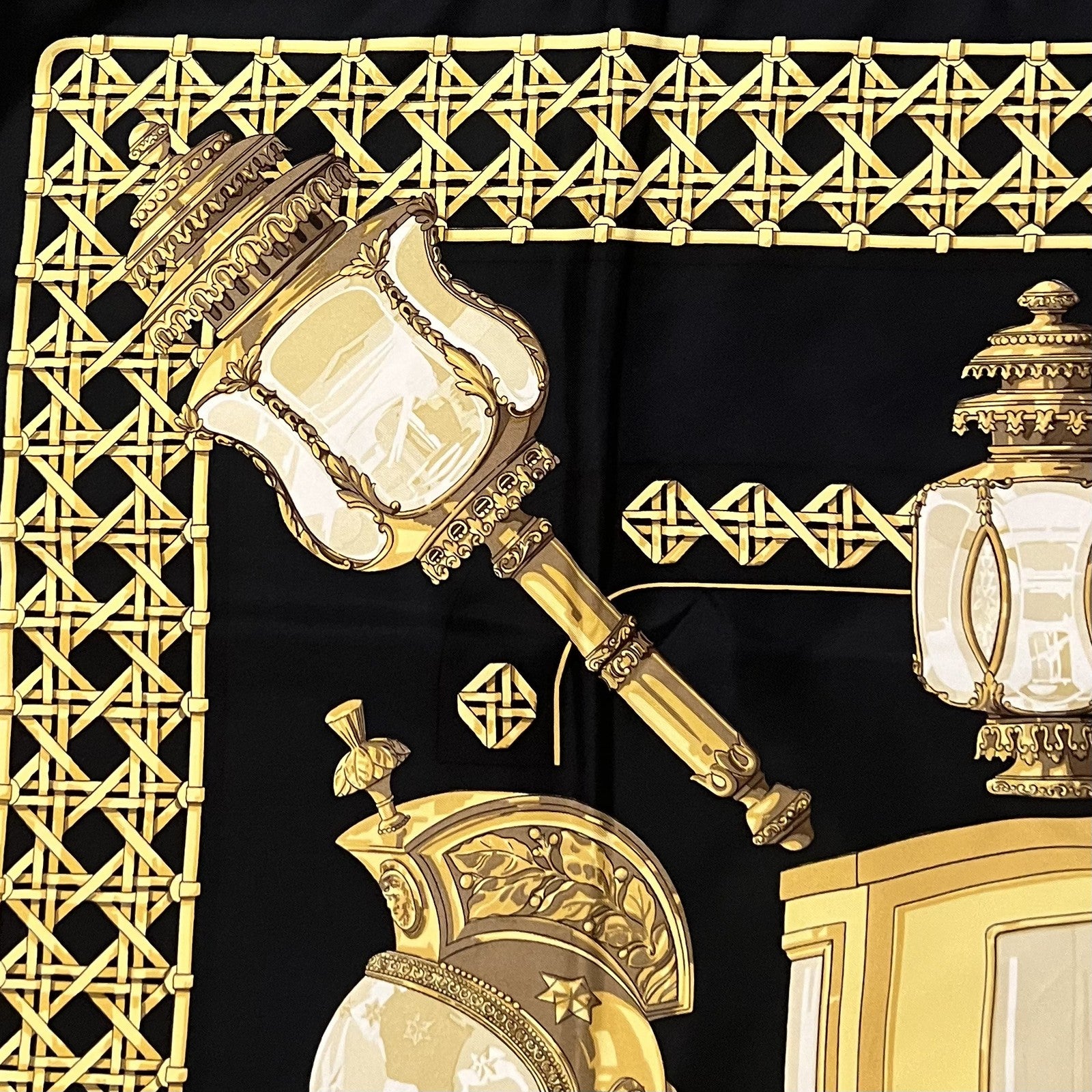 Authentic RARE! Hermes Feux de Route Vintage 90cm Silk Scarf | Fortrove