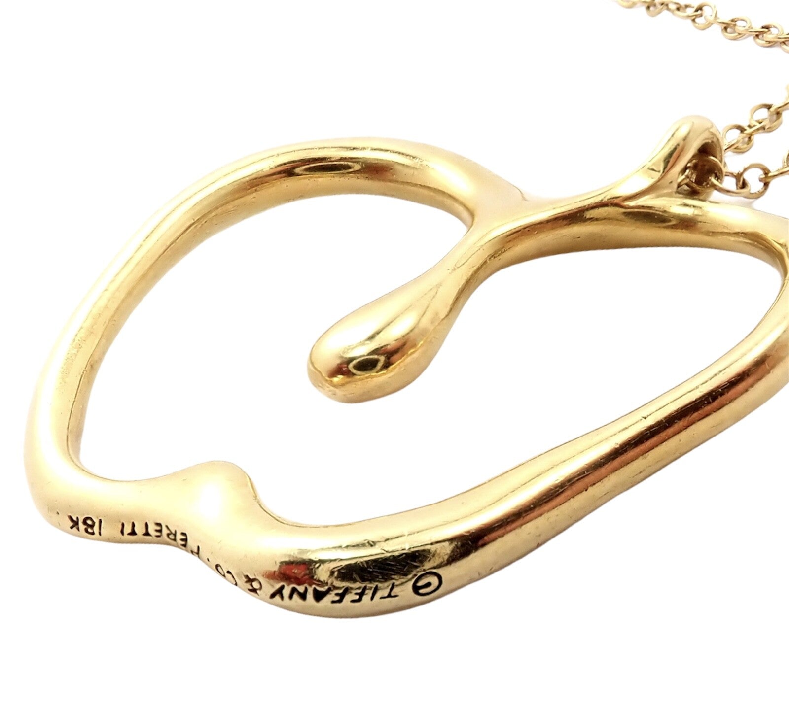 Tiffany & Co. Jewelry & Watches:Fine Jewelry:Necklaces & Pendants Authentic! Tiffany & Co Peretti 18k Yellow Gold Large Apple Pendant Necklace