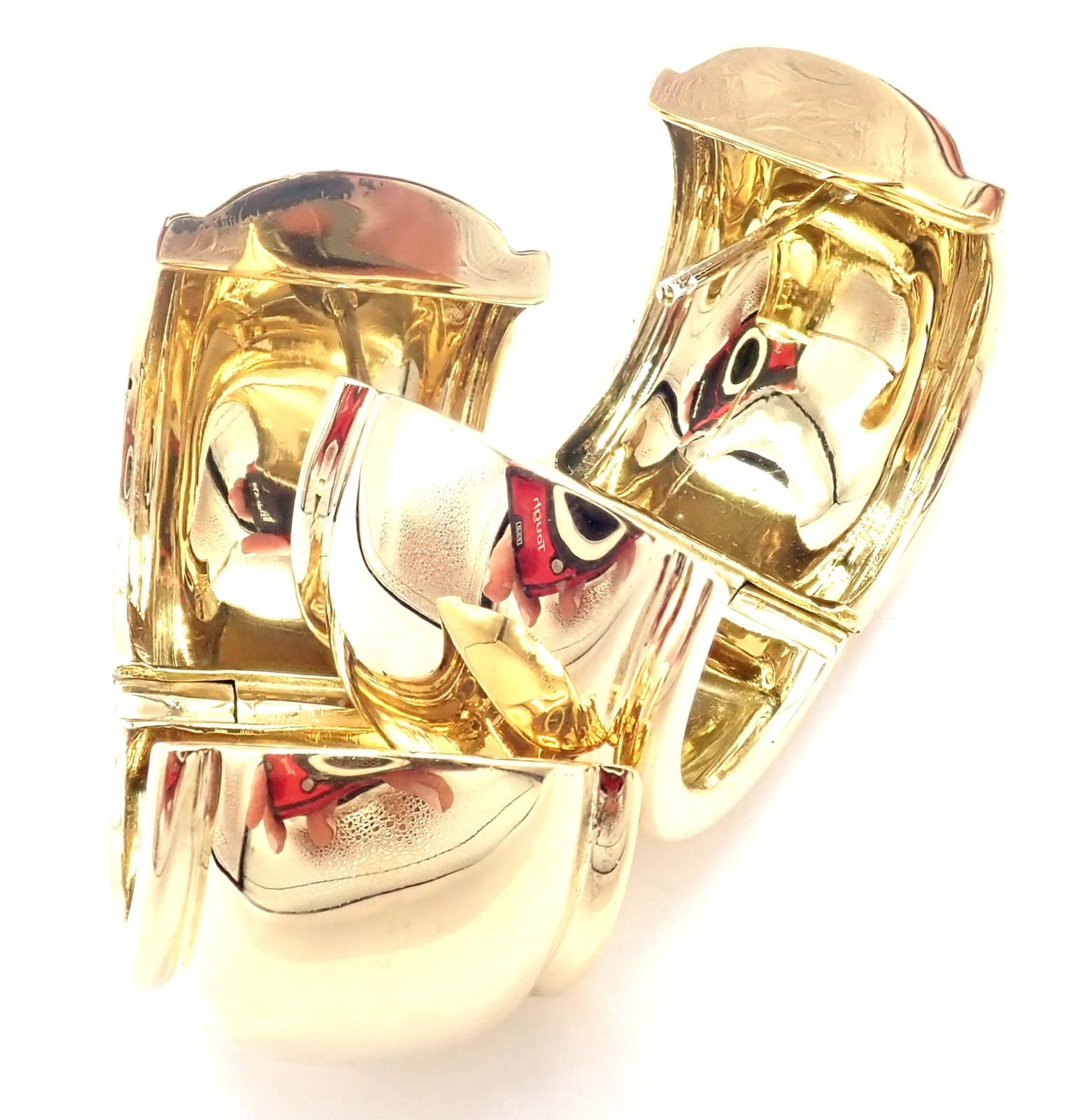 Tiffany & Co. Jewelry & Watches:Fine Jewelry:Earrings Rare! Authentic Vintage Tiffany & Co 18k Yellow Gold Wide Hoop Earrings