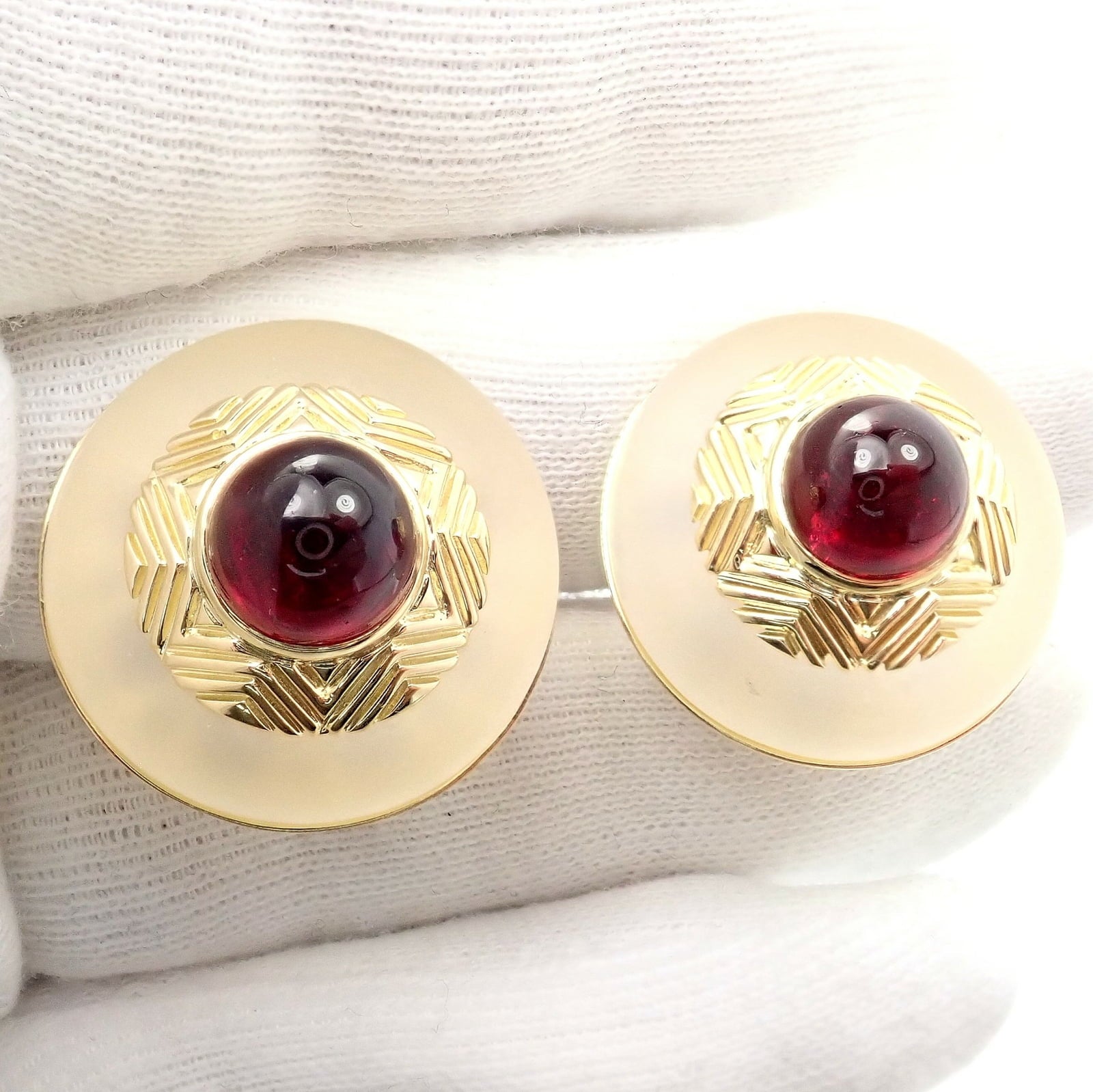 Tiffany & Co. Jewelry & Watches:Fine Jewelry:Earrings Vintage Authentic Rare Tiffany & Co. 18k Yellow Gold Tourmaline Crystal Earrings