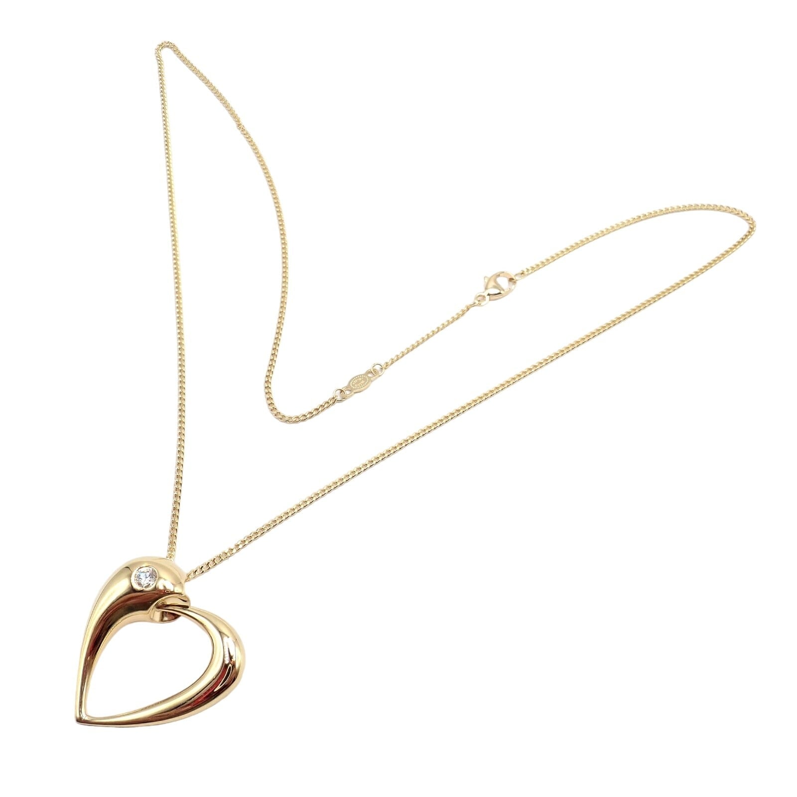 Georg Jensen Jewelry & Watches:Fine Jewelry:Necklaces & Pendants Rare Georg Jensen 18K Yellow Gold Diamond Snake Eating Tail Ouroboros Necklace