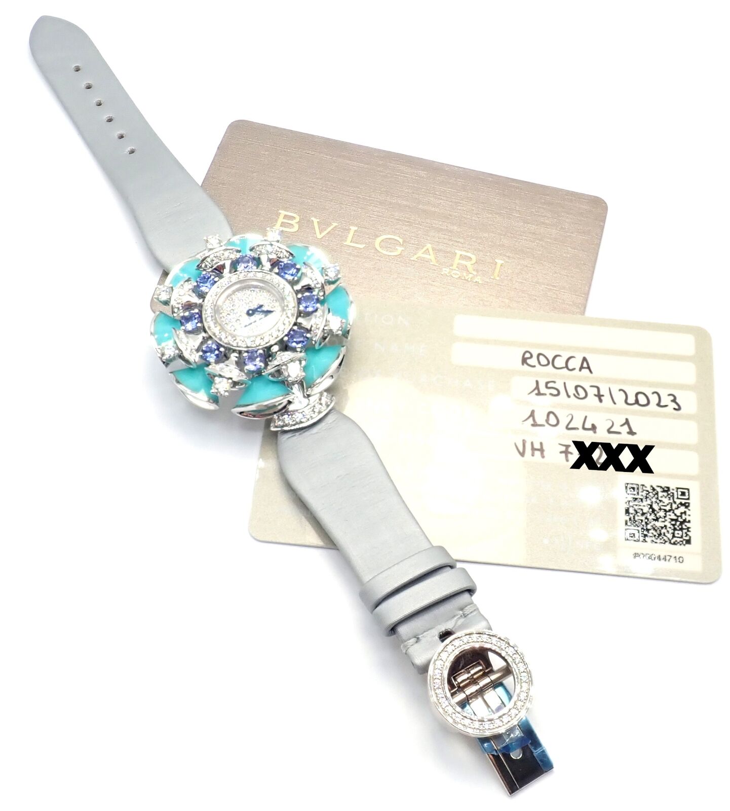 Bulgari Jewelry & Watches:Watches, Parts & Accessories:Watches:Wristwatches Authentic! Bulgari Divas Dream 18k White Gold Diamond Turquoise Tanzanite Watch