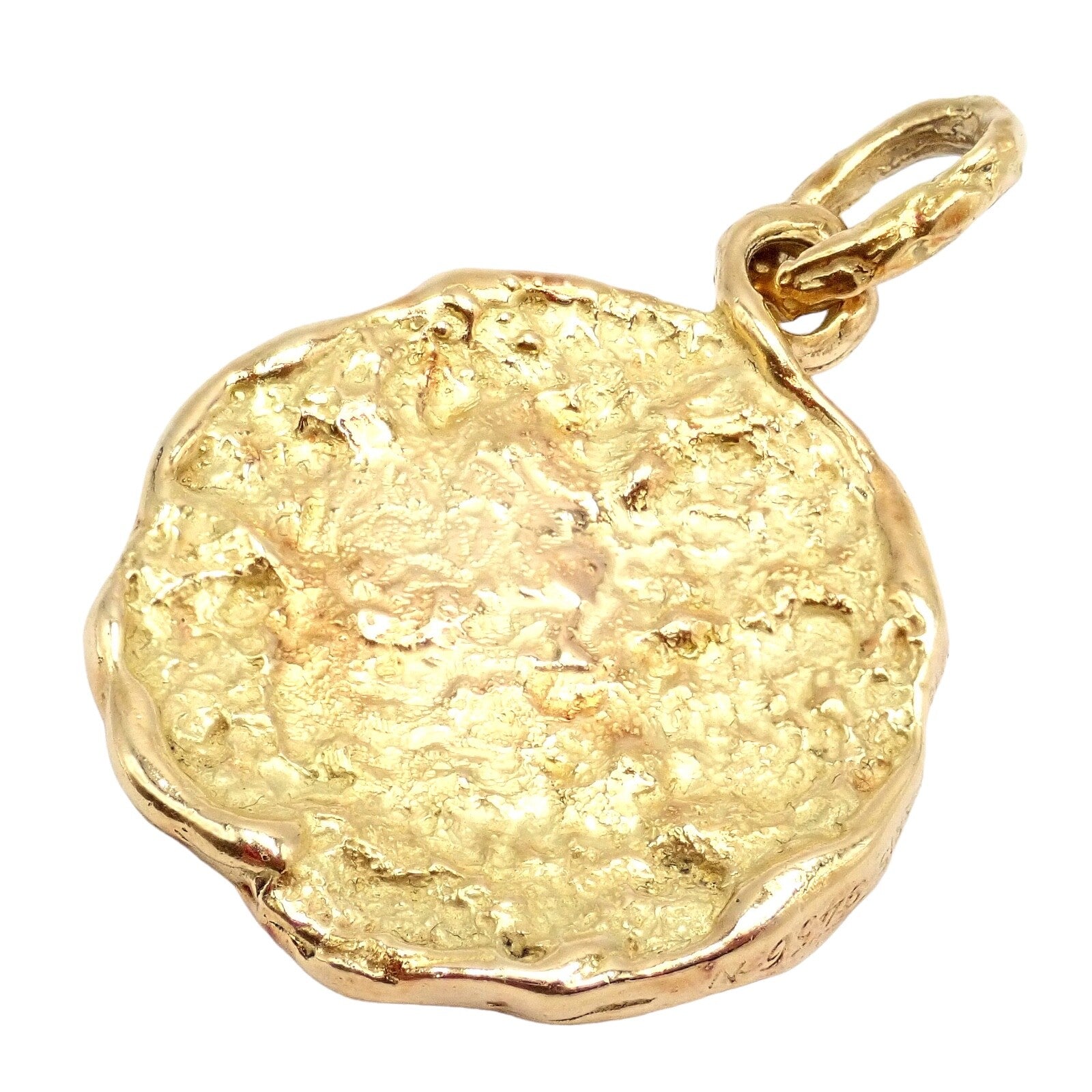Chaumet Jewelry & Watches:Fine Jewelry:Necklaces & Pendants Rare! Vintage Chaumet Paris 18k Yellow Gold Zodiac Aquarius Pendant Medallion