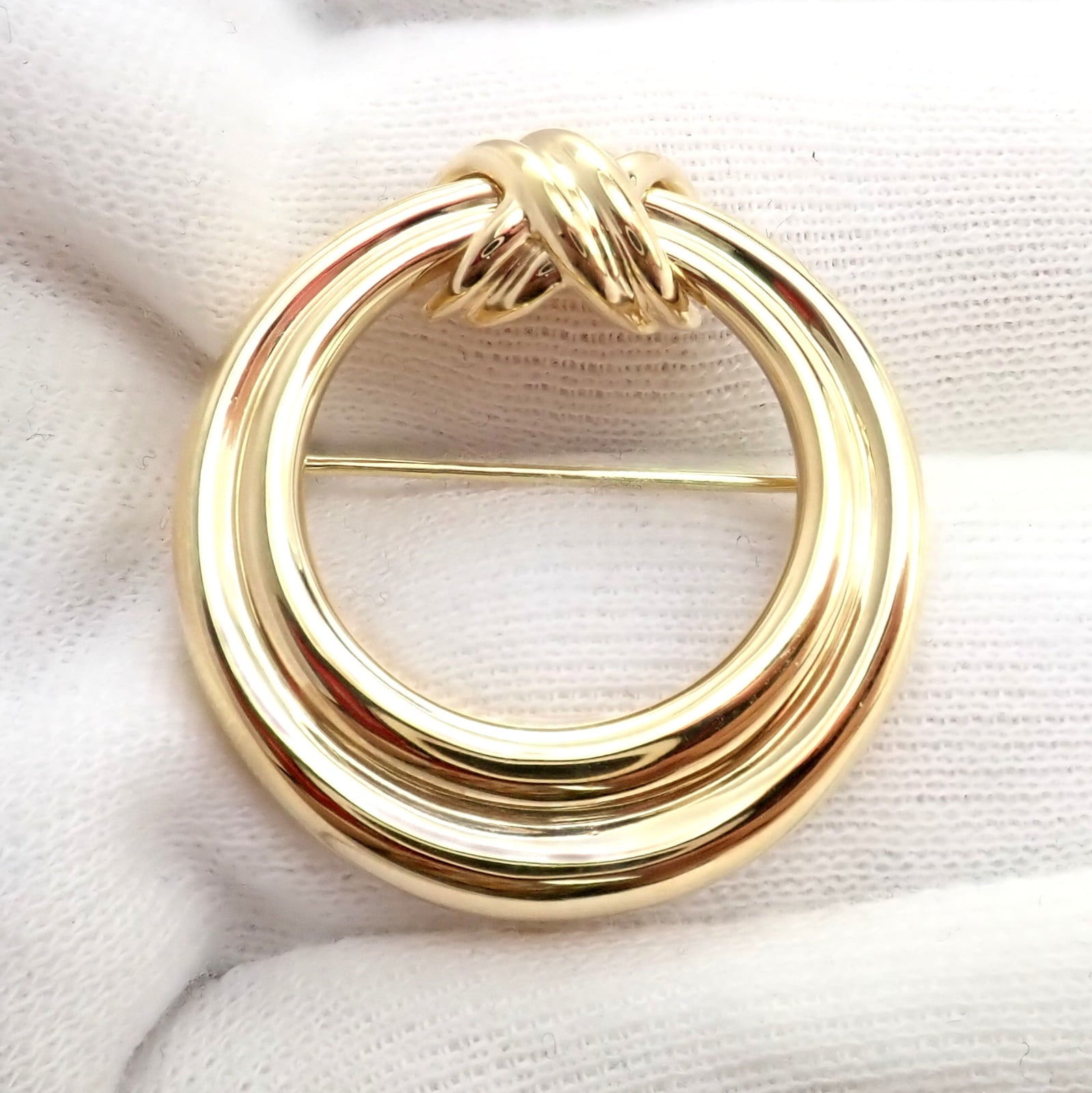 Tiffany & Co. Jewelry & Watches:Fine Jewelry:Brooches & Pins Authentic! Tiffany & Co 18k Yellow Gold Large X and O Open Circle Pin Brooch