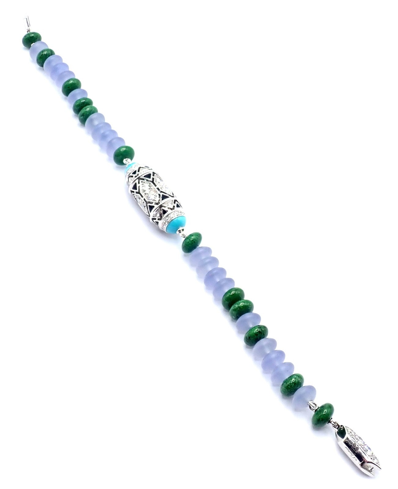 Cartier Jewelry & Watches:Fine Jewelry:Bracelets & Charms Authentic! Cartier 18k White Gold High Jewelry Géometrie & Contrastes Bracelet