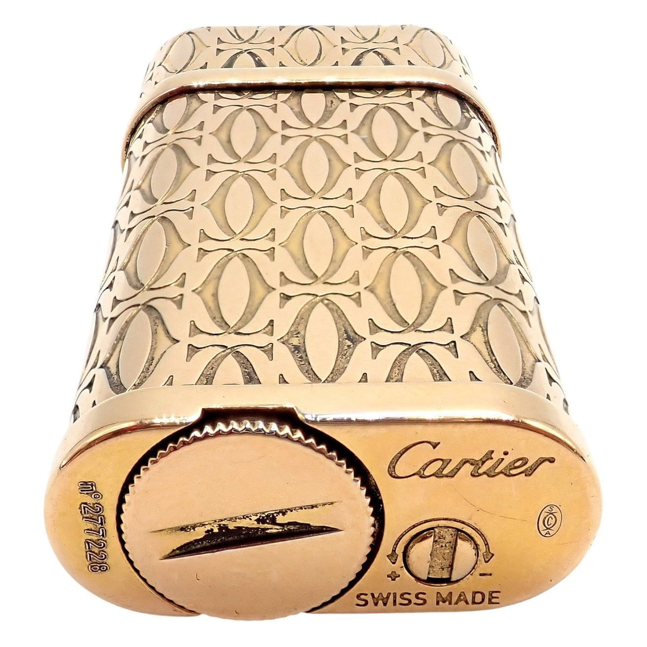 Vintage Cartier Pasha Rose Gold Tone Lighter | Fortrove