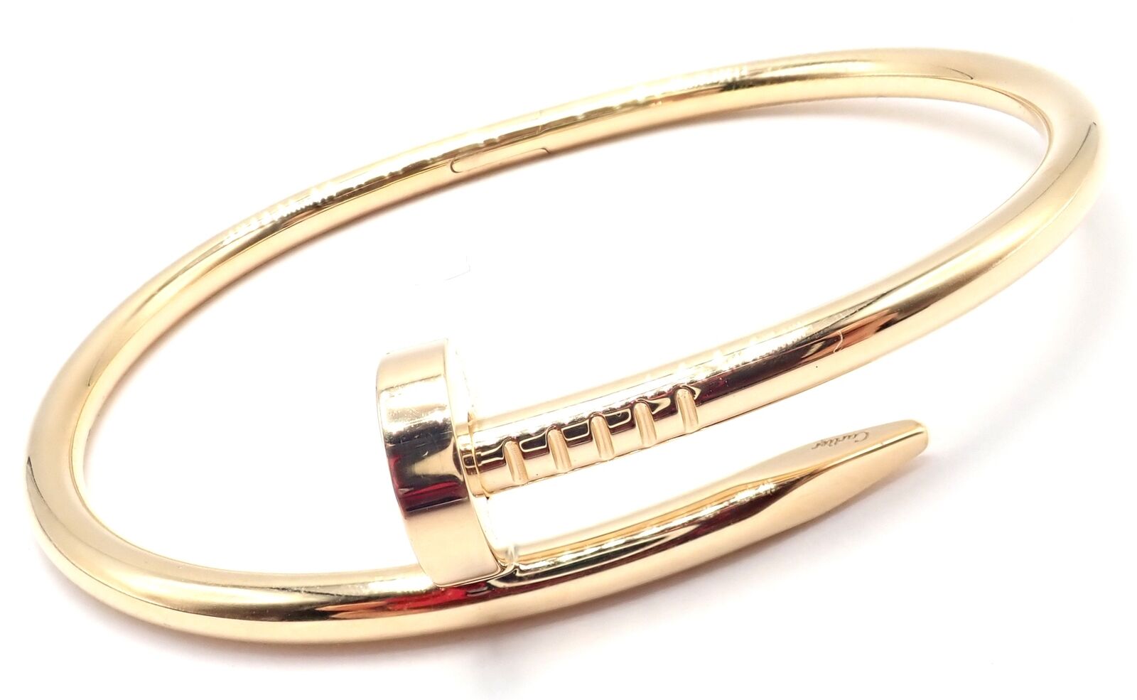 Cartier Juste un Clou Nail 18k Yellow Gold Bangle Bracelet Size 17 Paper | Fortrove