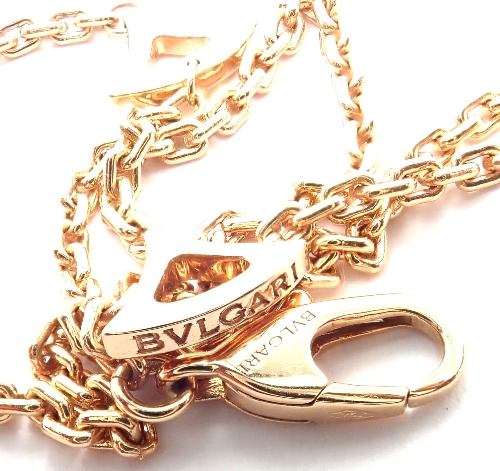 Authentic Bvlgari Bulgari Diva Dream 18k Rose Gold Diamond Peridot Necklace Cert | Fortrove
