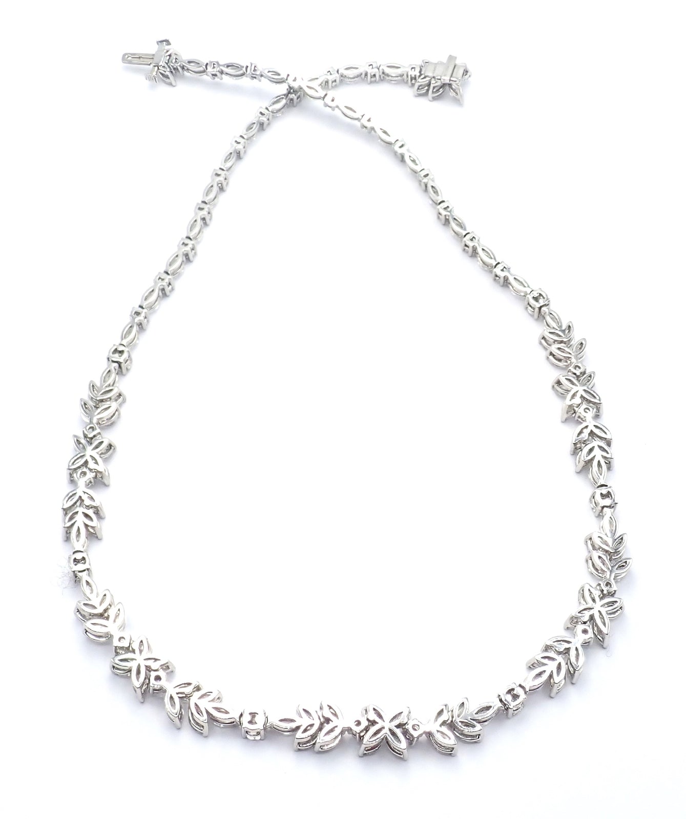 Tiffany & Co. Jewelry & Watches:Fine Jewelry:Necklaces & Pendants Tiffany & Co Victoria Platinum 15.92ct Diamond Mixed Cluster Necklace Paper