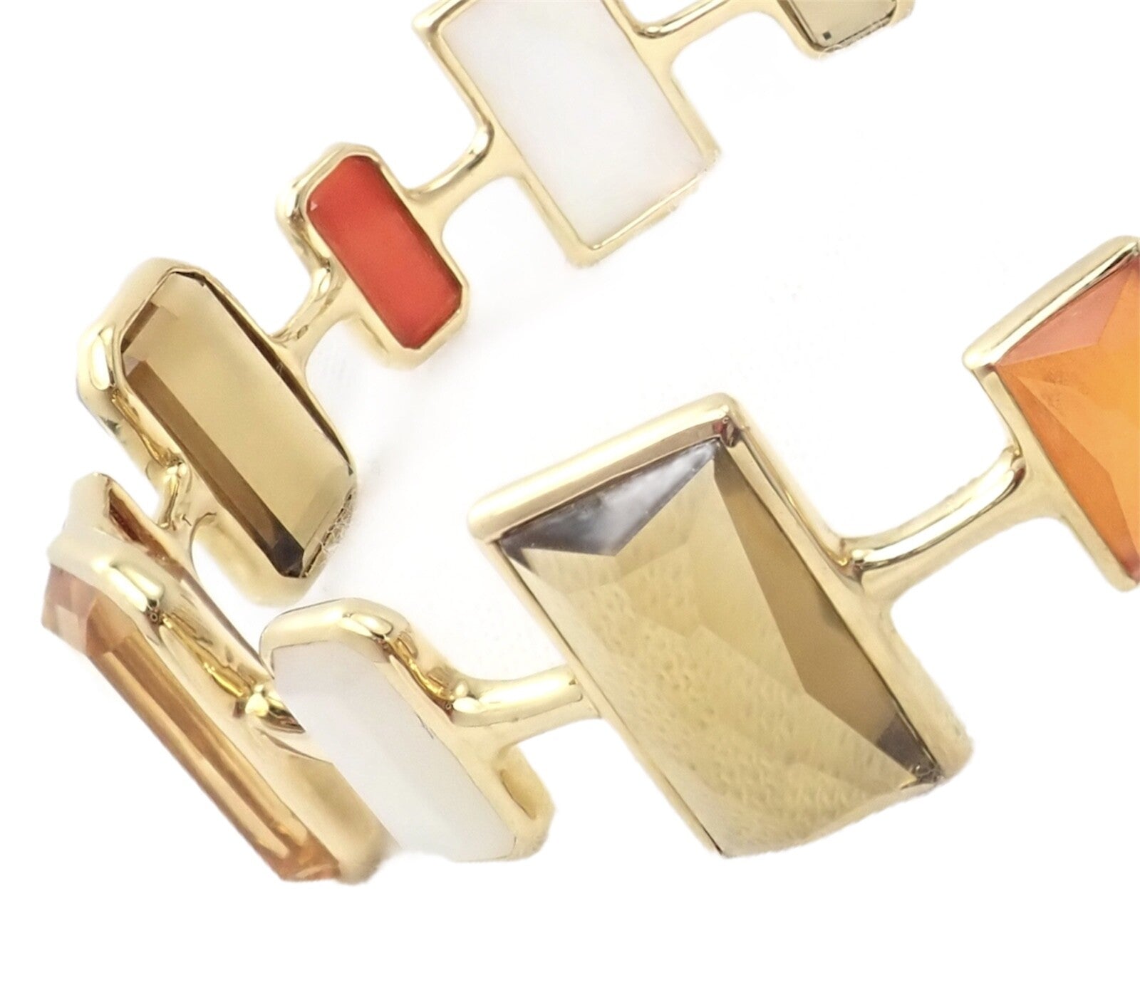 Rare! Ippolita 18k Yellow Gold Large Quartz Newport Rock Candy Bracelet | Fortrove