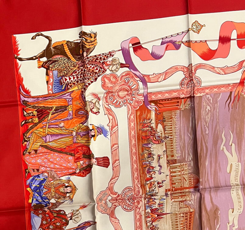 Hermes Clothing, Shoes & Accessories:Women:Women's Accessories:Scarves & Wraps RARE Hermès Turqueries en l’Honneur de M.R. Let vintage 90cm Silk Scarf