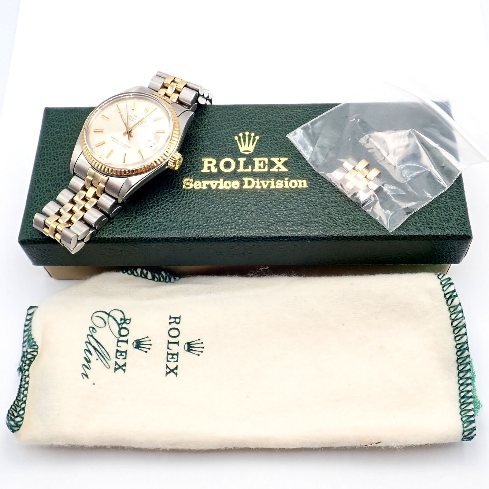 Rolex Jewelry & Watches:Watches, Parts & Accessories:Watches:Wristwatches Rolex Oyster Perpetual Watch Datejust 36mm Stainless 18K Gold Jubilee Band Mens