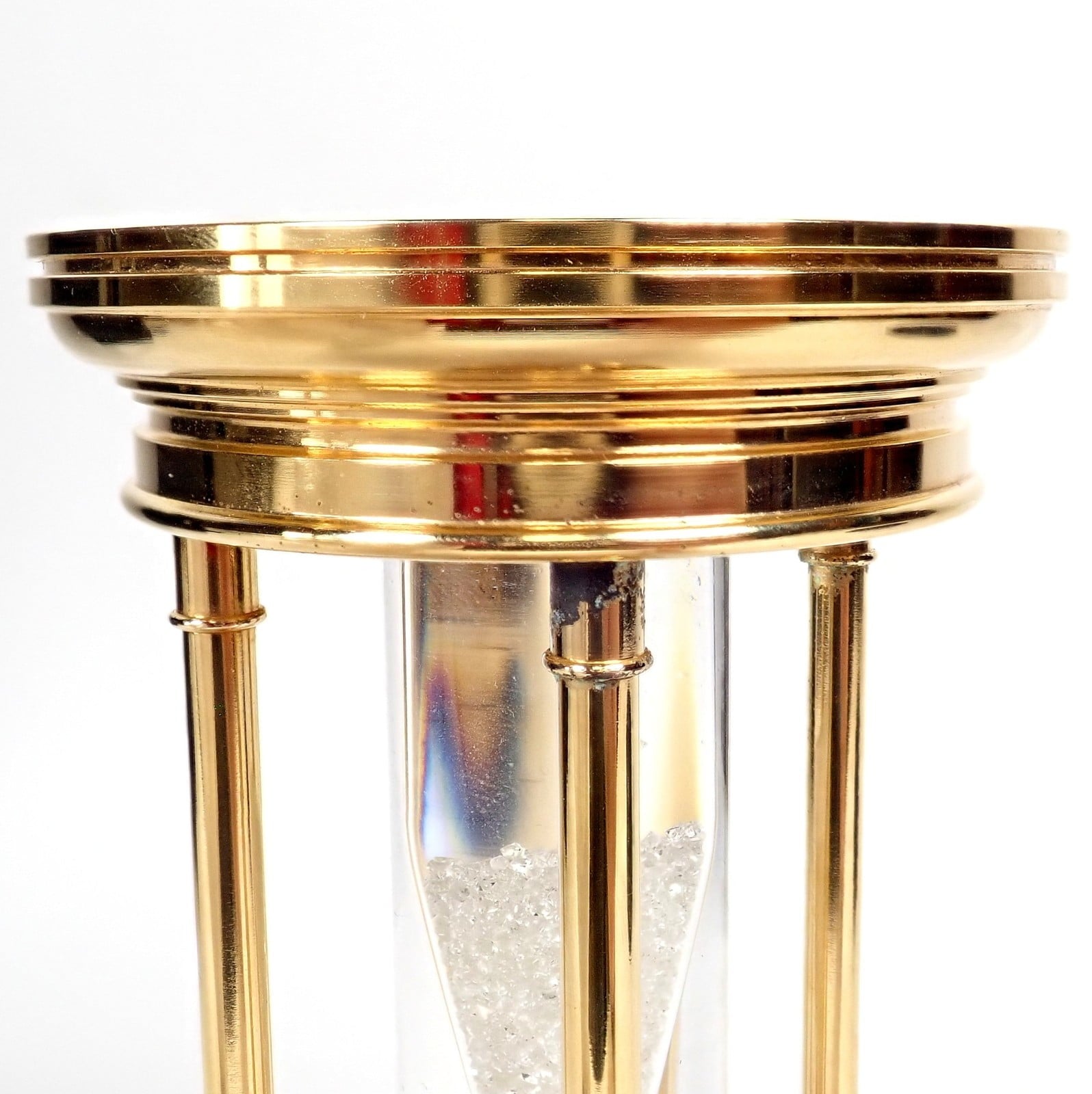 Authentic! De Beers Limited Edition Millennium 2000 Diamond Brass Hourglass | Fortrove