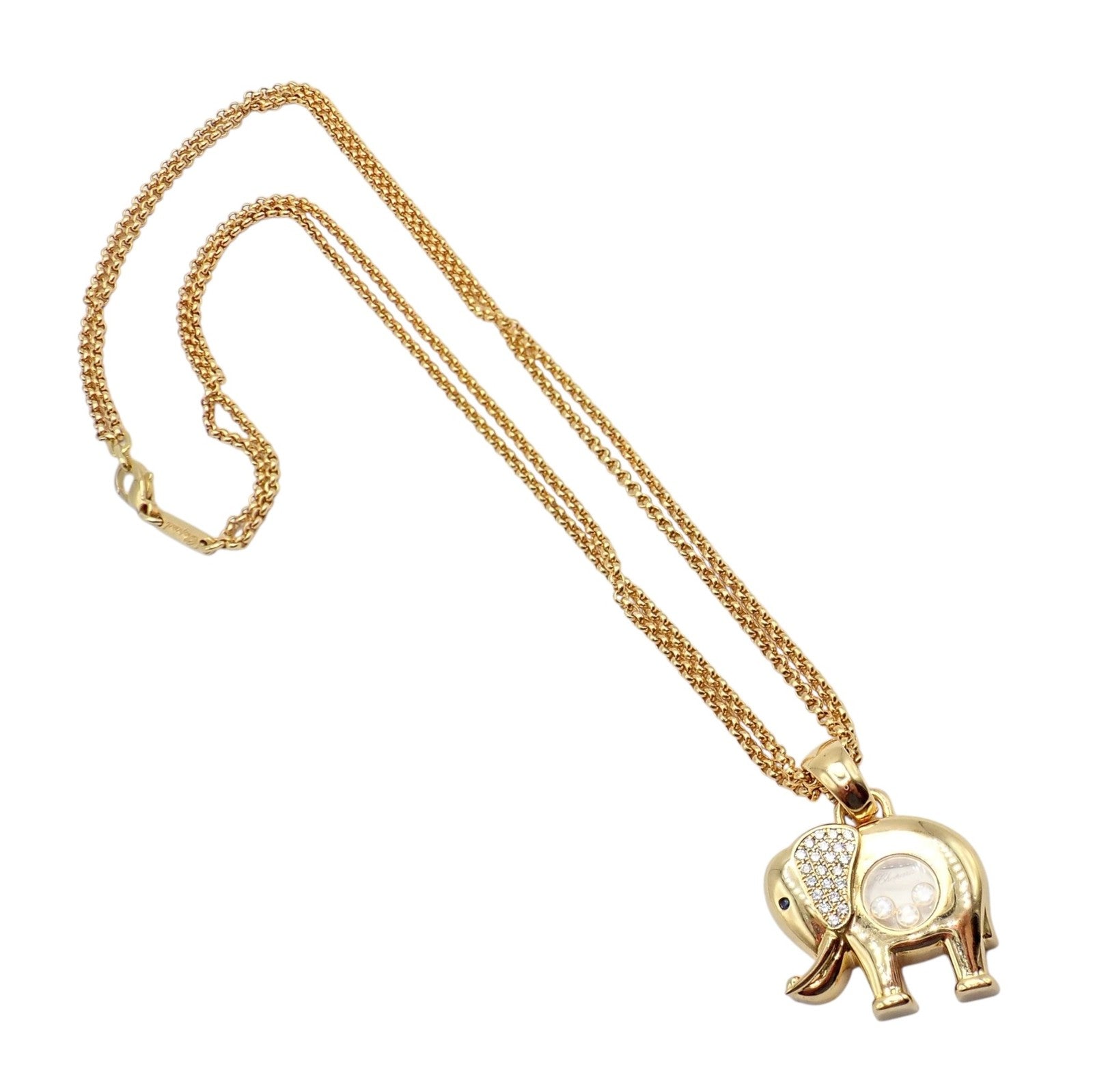 Chopard Jewelry & Watches:Fine Jewelry:Necklaces & Pendants Authentic! Chopard 18k Yellow Gold Large Happy Elephant Pendant Necklace