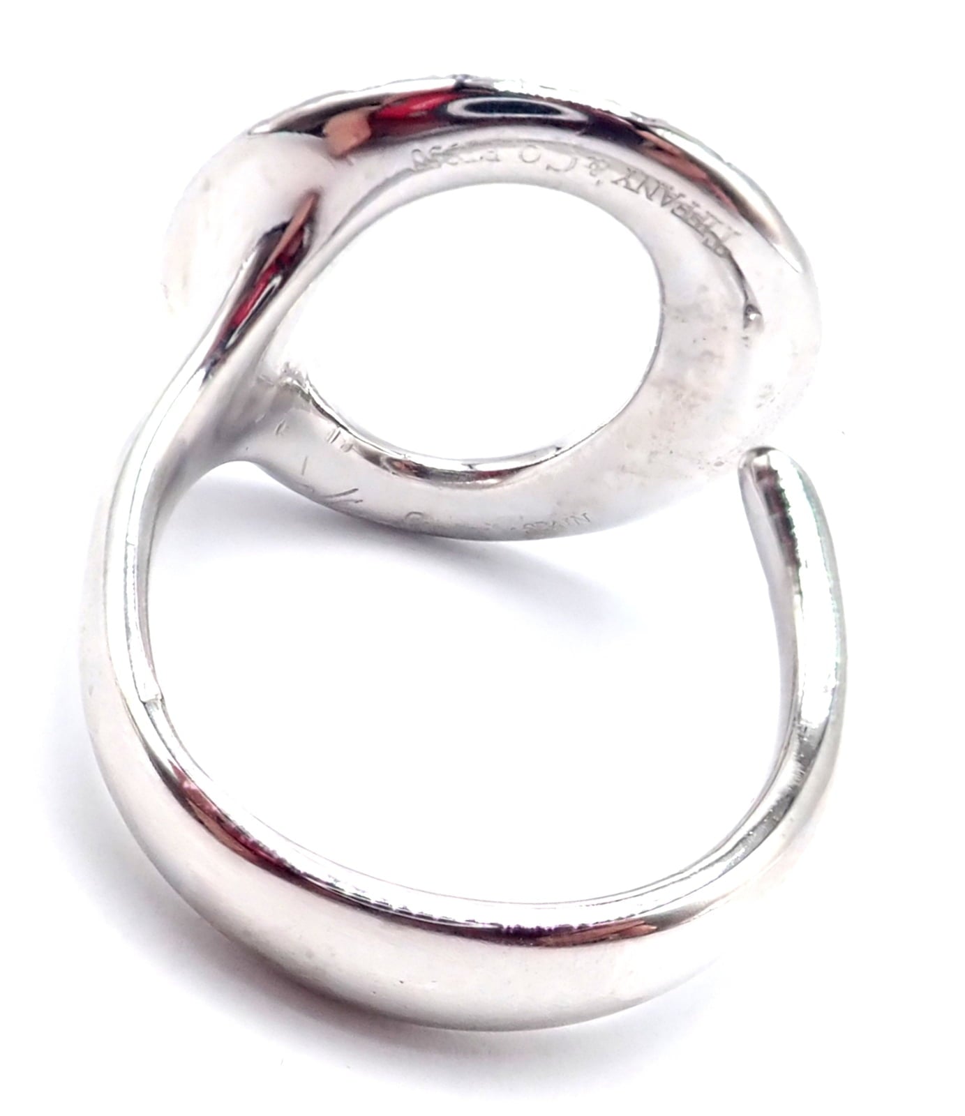 Elsa Peretti for Tiffany & Co. Jewelry & Watches:Fine Jewelry:Rings Authentic! Tiffany & Co Elsa Peretti Sevillana Platinum Diamond O Ring