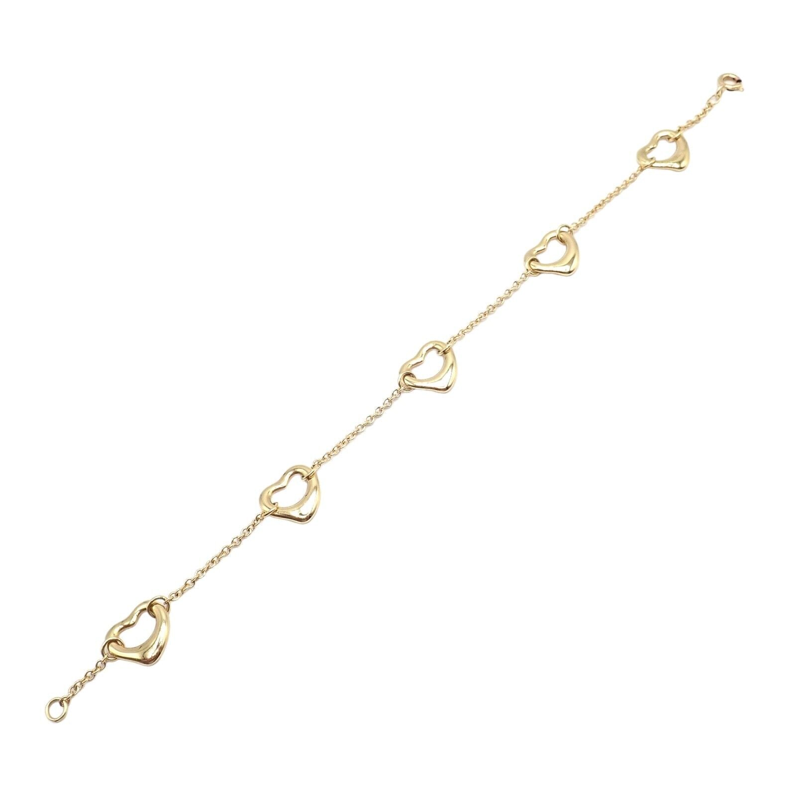 Vintage Tiffany & Co. 18k Yellow Gold Peretti 5 Loving Heart Bracelet | Fortrove