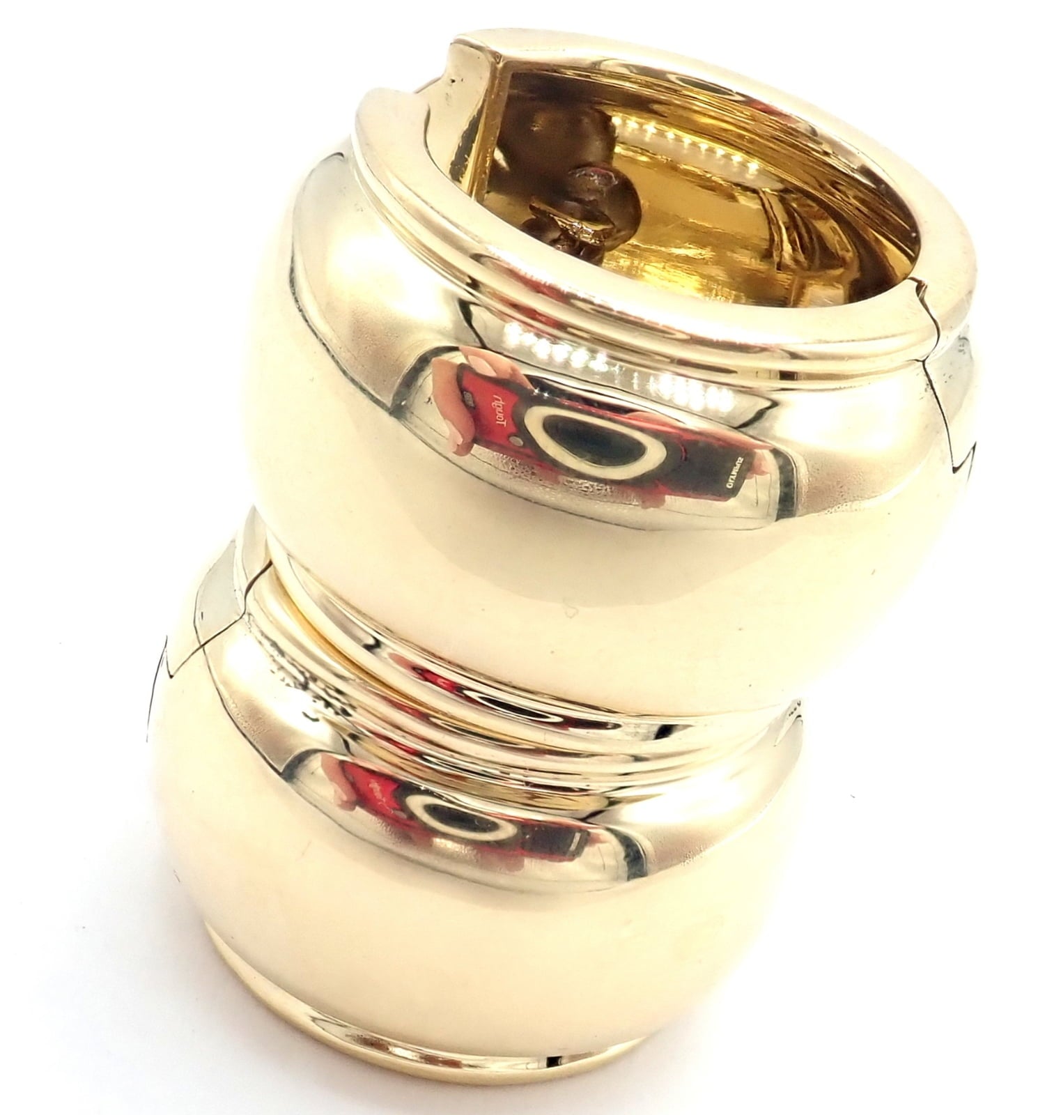 Tiffany & Co. Jewelry & Watches:Fine Jewelry:Earrings Rare! Authentic Vintage Tiffany & Co 18k Yellow Gold Wide Hoop Earrings