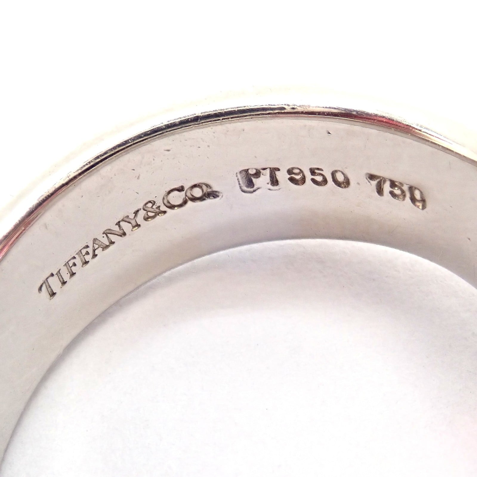 Tiffany & Co. Platinum 18k Yellow Gold Picasso Pink Tourmaline Groove Ring | Fortrove