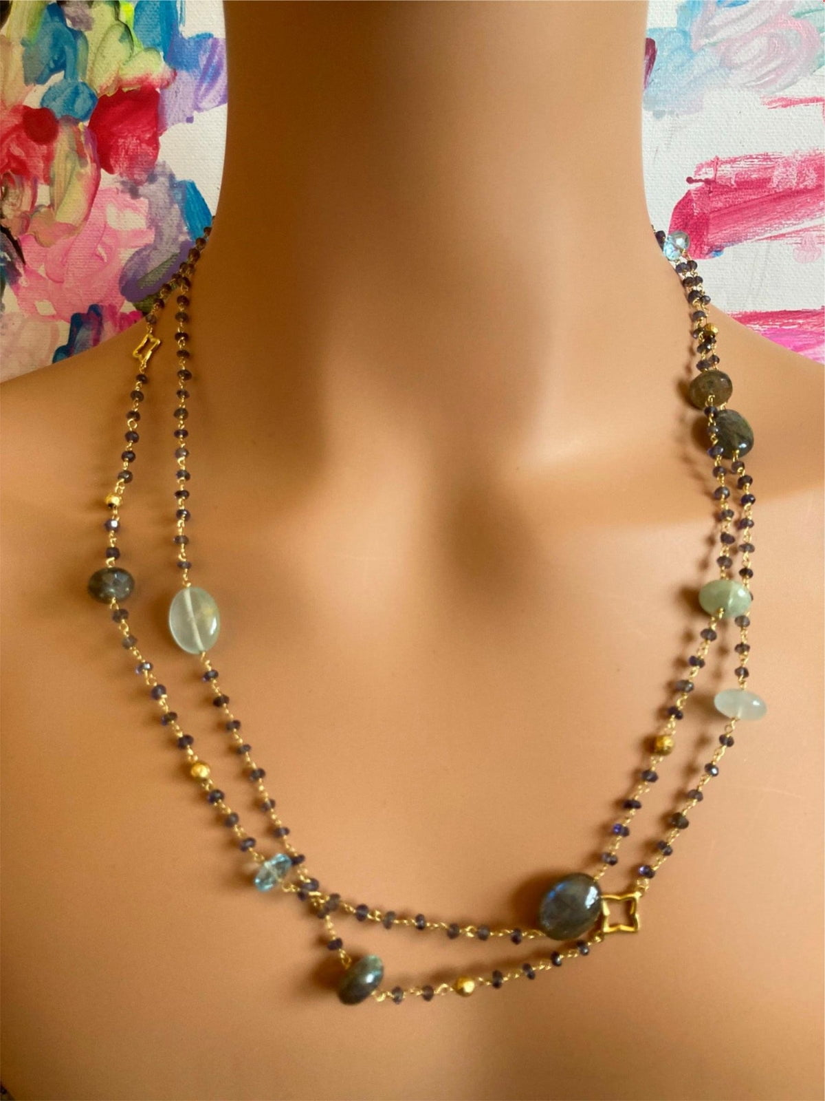 David Yurman Jewelry & Watches:Fine Jewelry:Necklaces & Pendants David Yurman Quatrefoil 18k Yellow Gold 46" Long Chain Bead Toggle Necklace