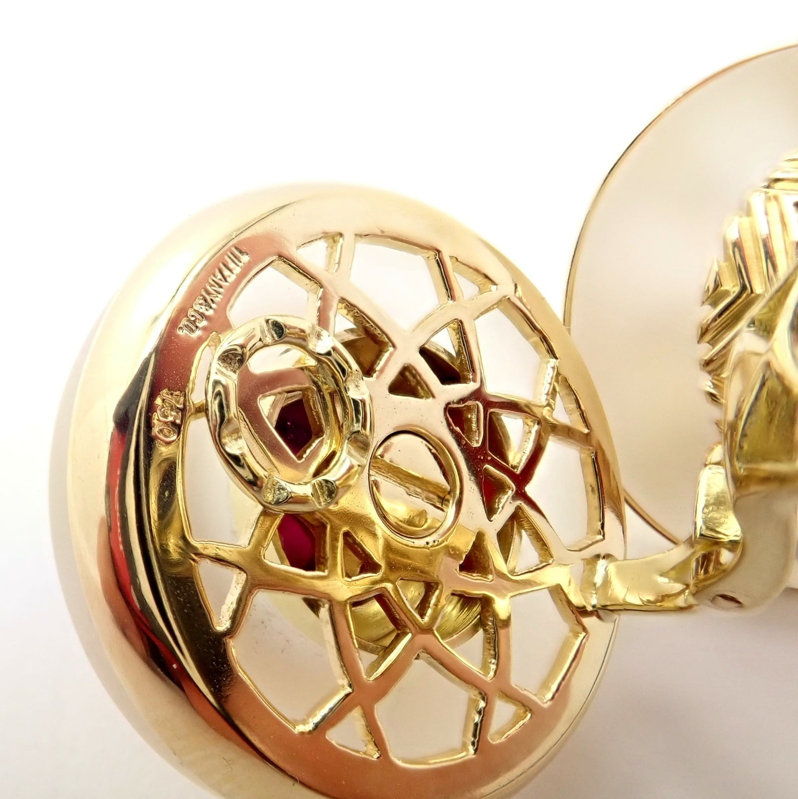 Tiffany & Co. Jewelry & Watches:Fine Jewelry:Earrings Vintage Authentic Rare Tiffany & Co. 18k Yellow Gold Tourmaline Crystal Earrings
