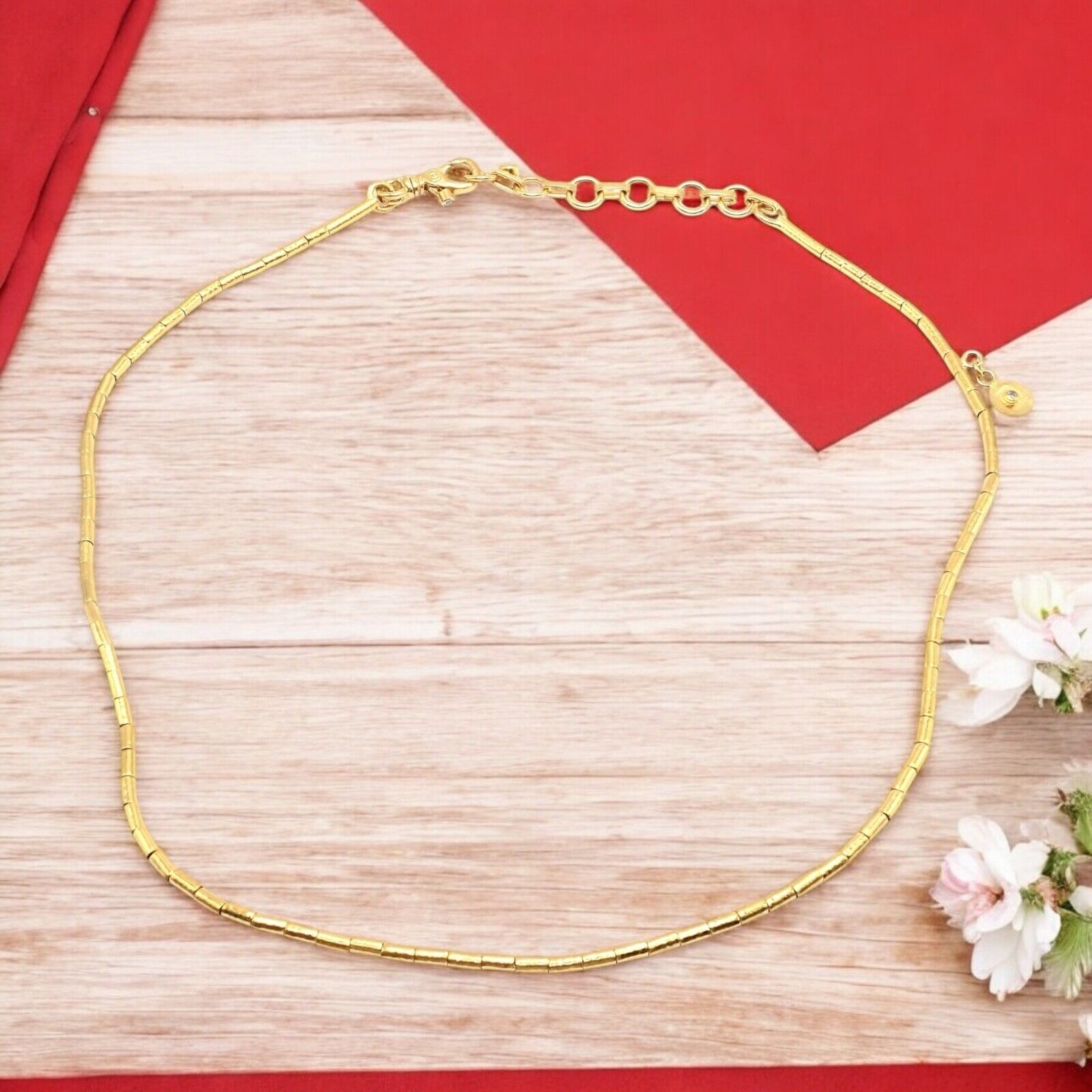 Authentic! Gurhan 24k Yellow Gold Diamond Lentil Necklace | Fortrove