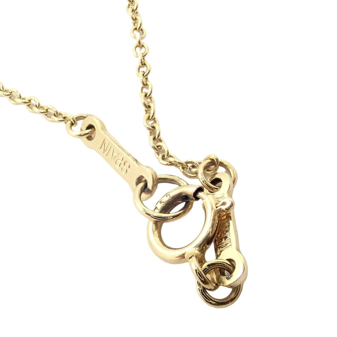 Tiffany & Co 18k Yellow Gold Rectangle Concave Disc ID Necklace | Fortrove