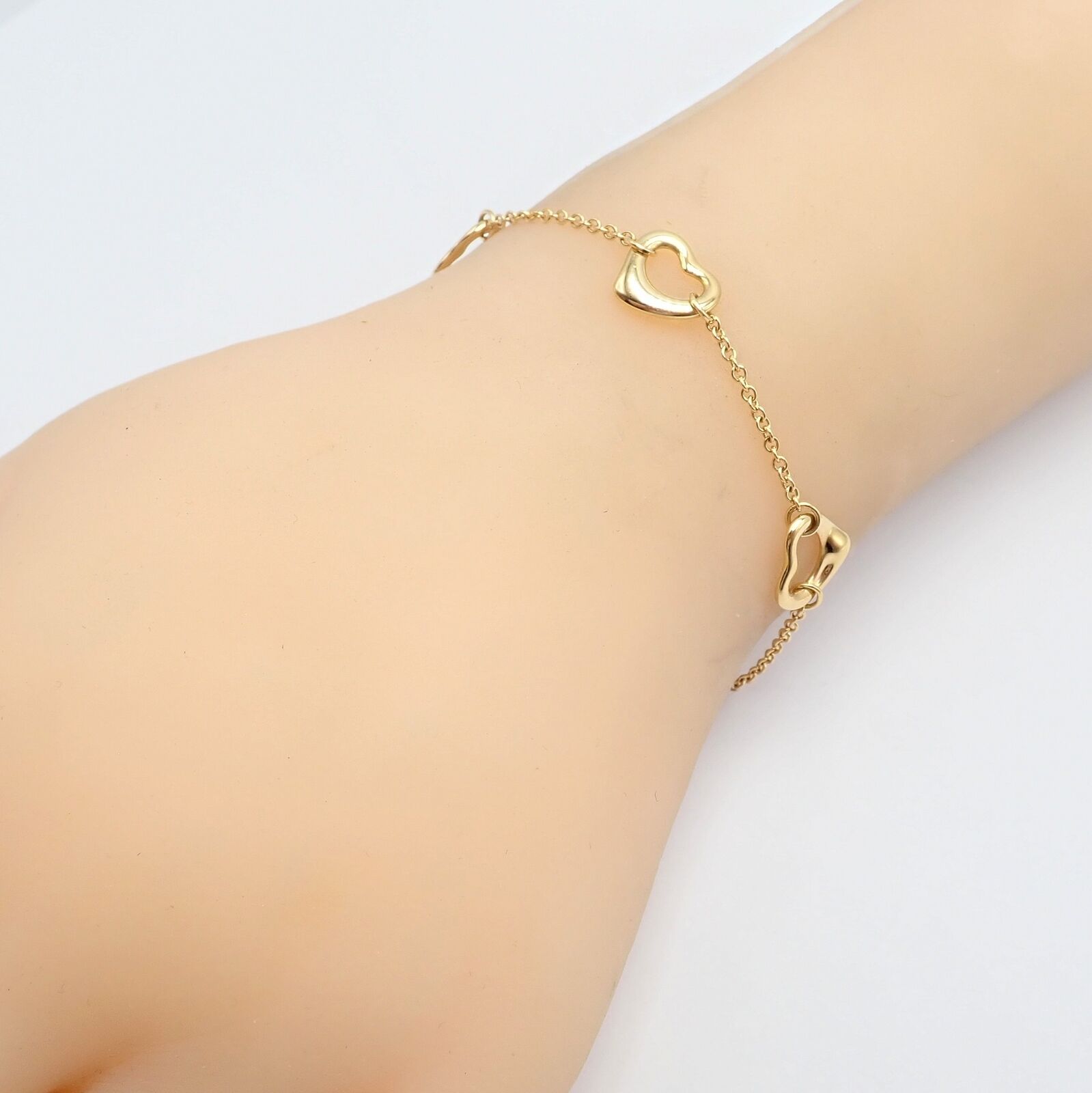 Vintage Tiffany & Co. 18k Yellow Gold Peretti 5 Loving Heart Bracelet | Fortrove