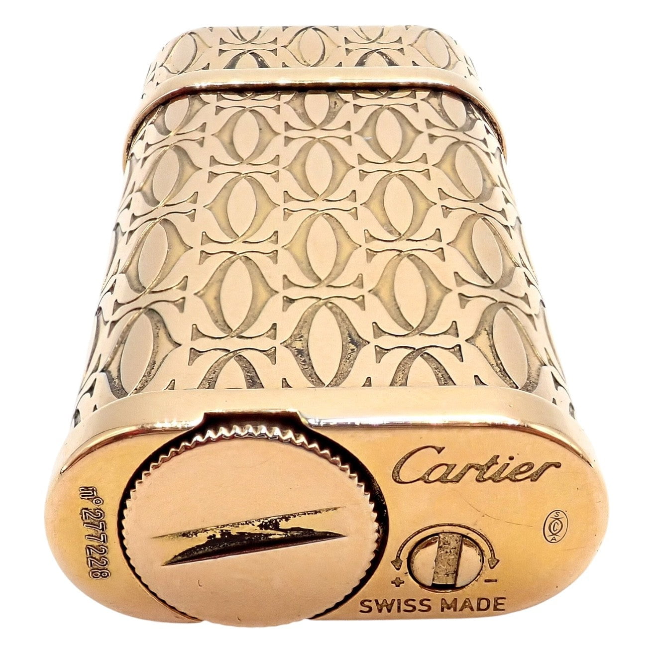 Cartier Collectibles:Tobacciana:Lighters:Other Collectible Lighters Vintage Cartier Pasha Rose Gold Tone Lighter