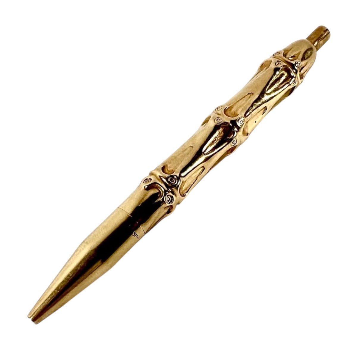 Vintage 1940's Louis Tamis Bamboo Pen 14K Solid Yellow Gold | Fortrove