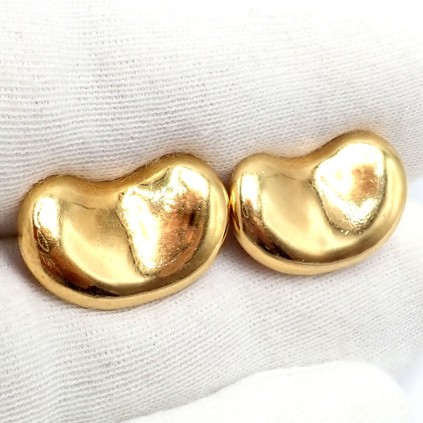 Tiffany & Co. Jewelry & Watches:Men's Jewelry:Cufflinks Rare! Vintage Tiffany & Co Peretti 18k Yellow Gold Extra Large Bean Cufflinks