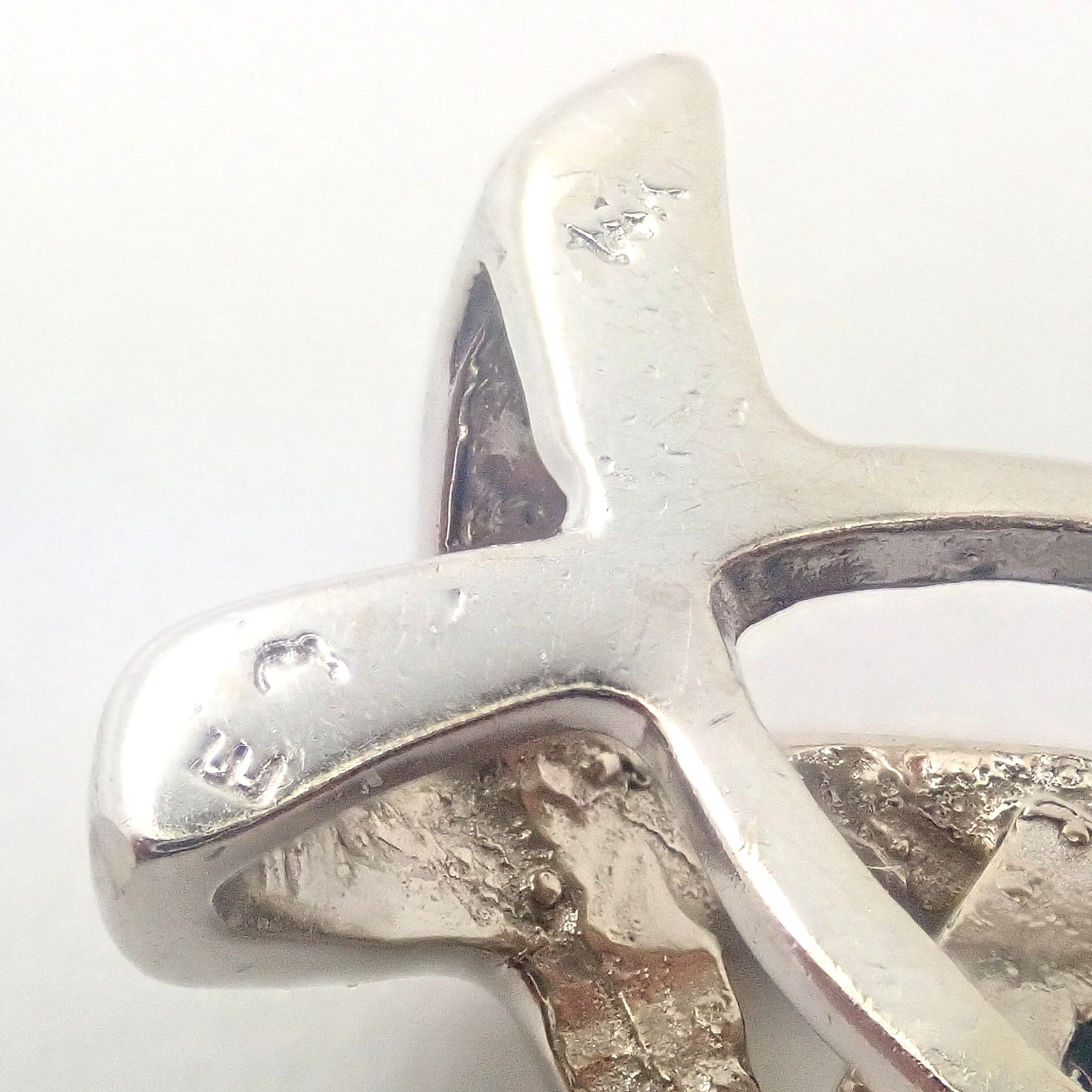 Estate Jewelry & Watches:Fine Jewelry:Necklaces & Pendants Vintage Estate 14k White Gold Blue Topaz Slider Pendant For Necklace