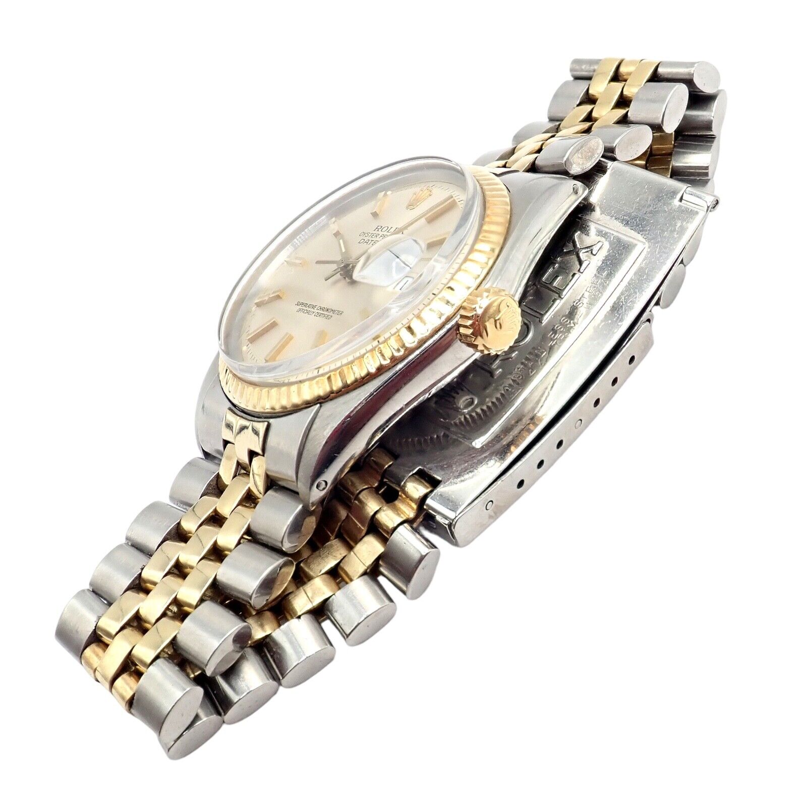 Rolex Oyster Perpetual Watch Datejust 36mm Stainless 18K Gold Jubilee Band Mens | Fortrove